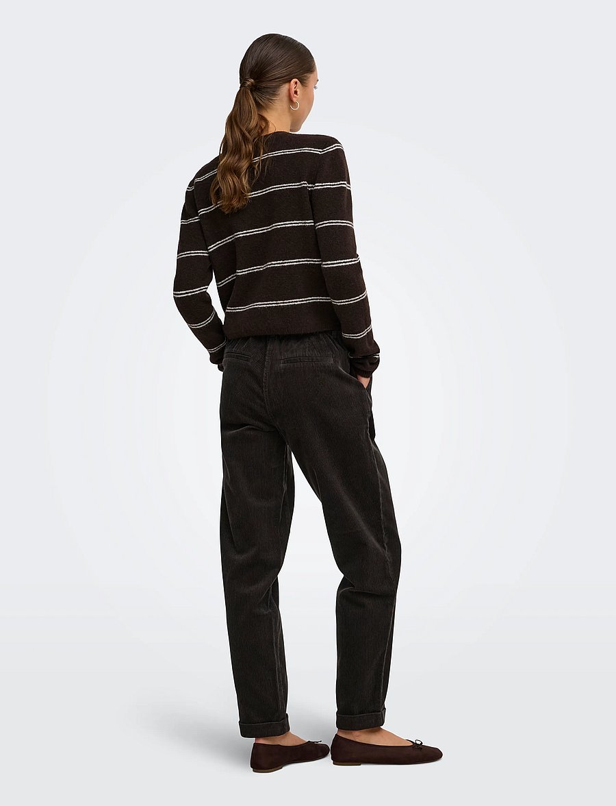 JDY - JDYSHIRAZ MW ANK PANT PNT - chinos - chocolate torte - 3