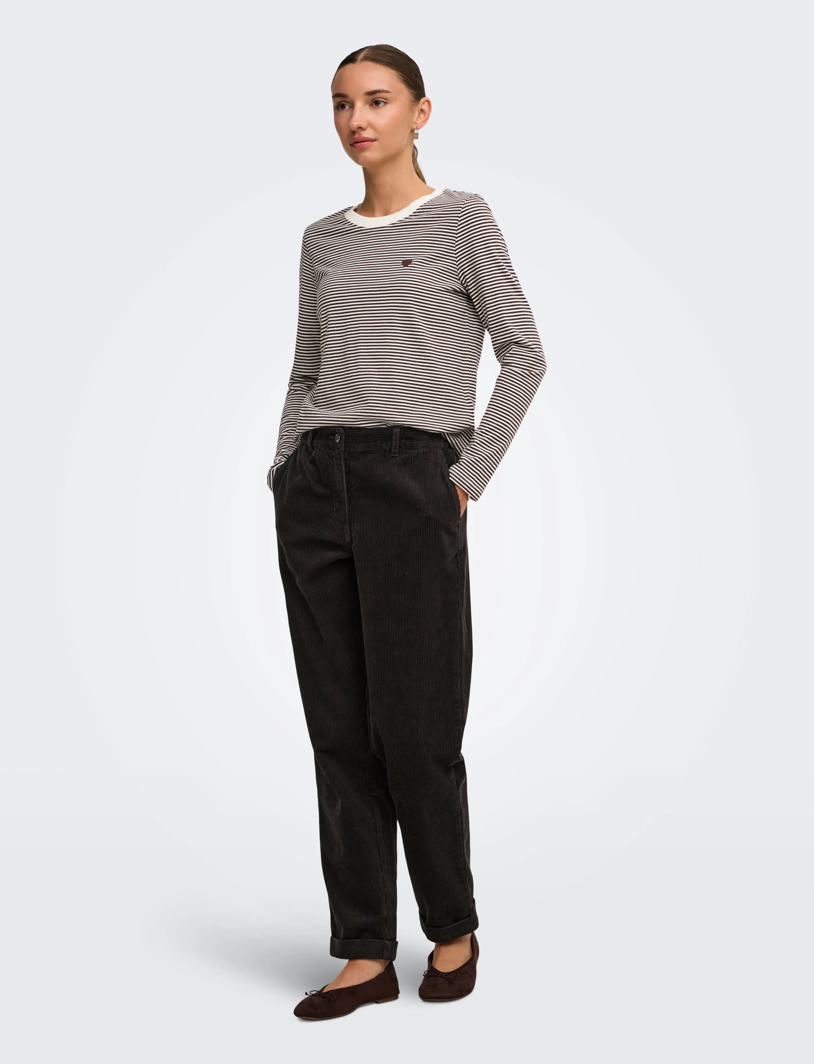 JDY - JDYSHIRAZ MW ANK PANT PNT - chinos - chocolate torte - 4