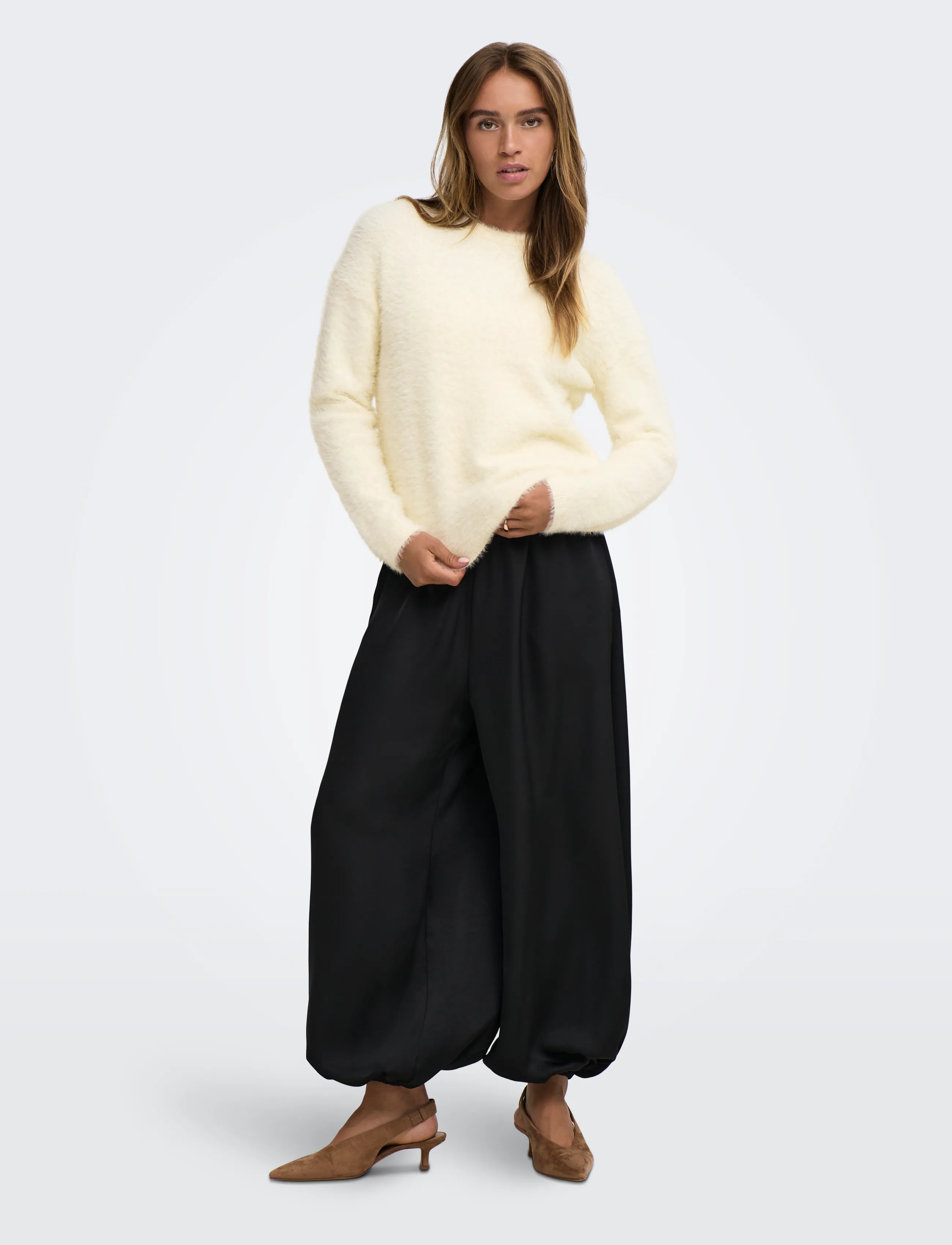 JDY - JDYPRIME JAYLA L/S ON PULLOVER KNT NOOS - cloud dancer - 4