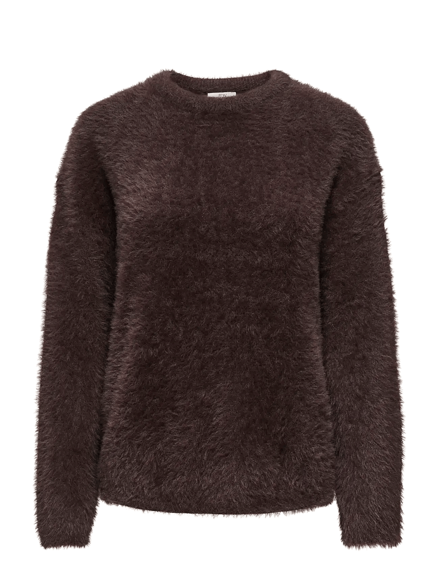 JDY - JDYPRIME JAYLA L/S ON PULLOVER KNT NOOS - striktrøjer - coffee bean - 1