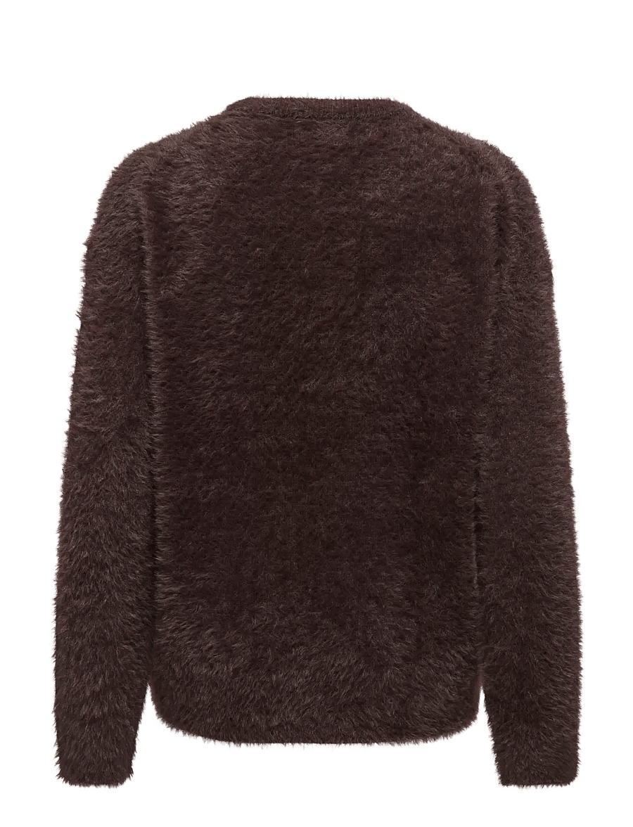 JDY - JDYPRIME JAYLA L/S ON PULLOVER KNT NOOS - striktrøjer - coffee bean - 2