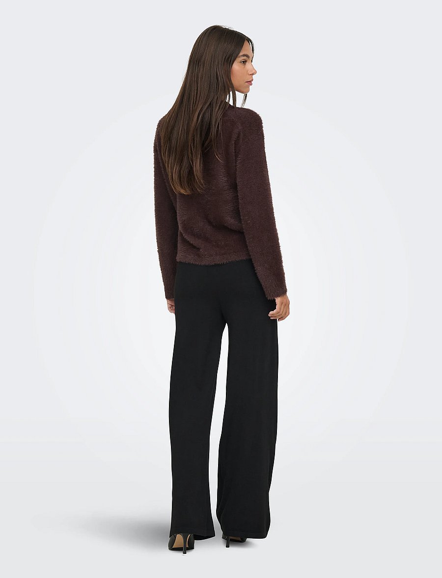 JDY - JDYPRIME JAYLA L/S ON PULLOVER KNT NOOS - striktrøjer - coffee bean - 3