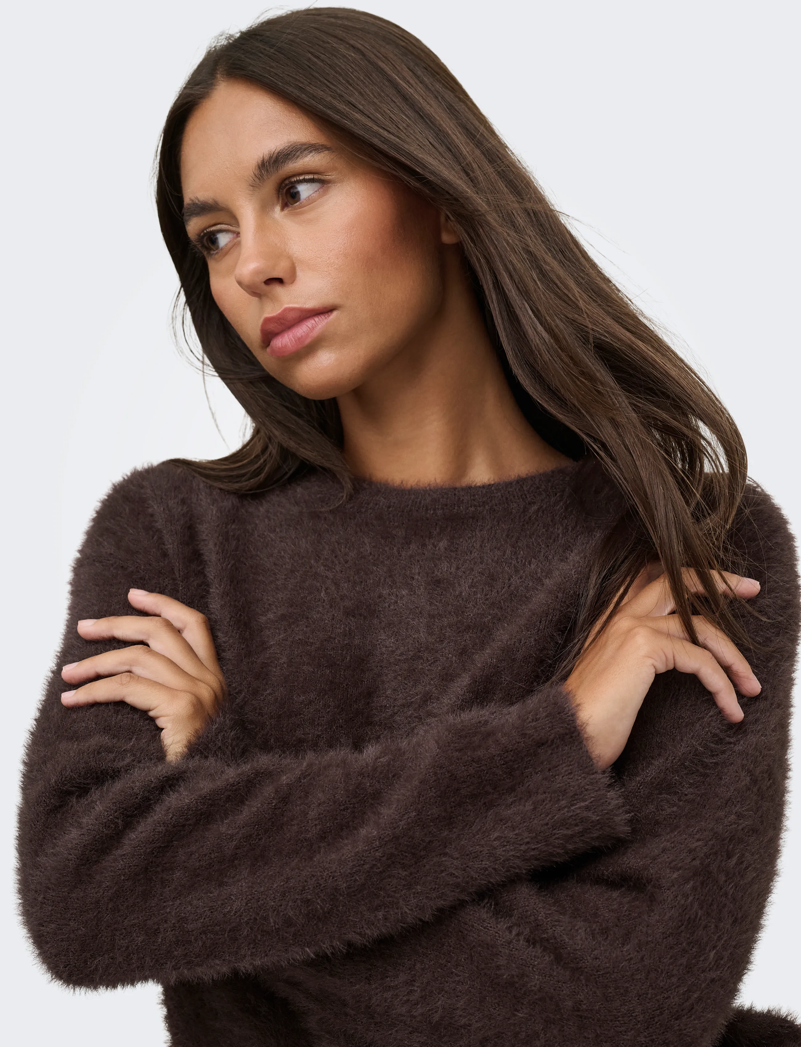 JDY - JDYPRIME JAYLA L/S ON PULLOVER KNT NOOS - coffee bean - 5