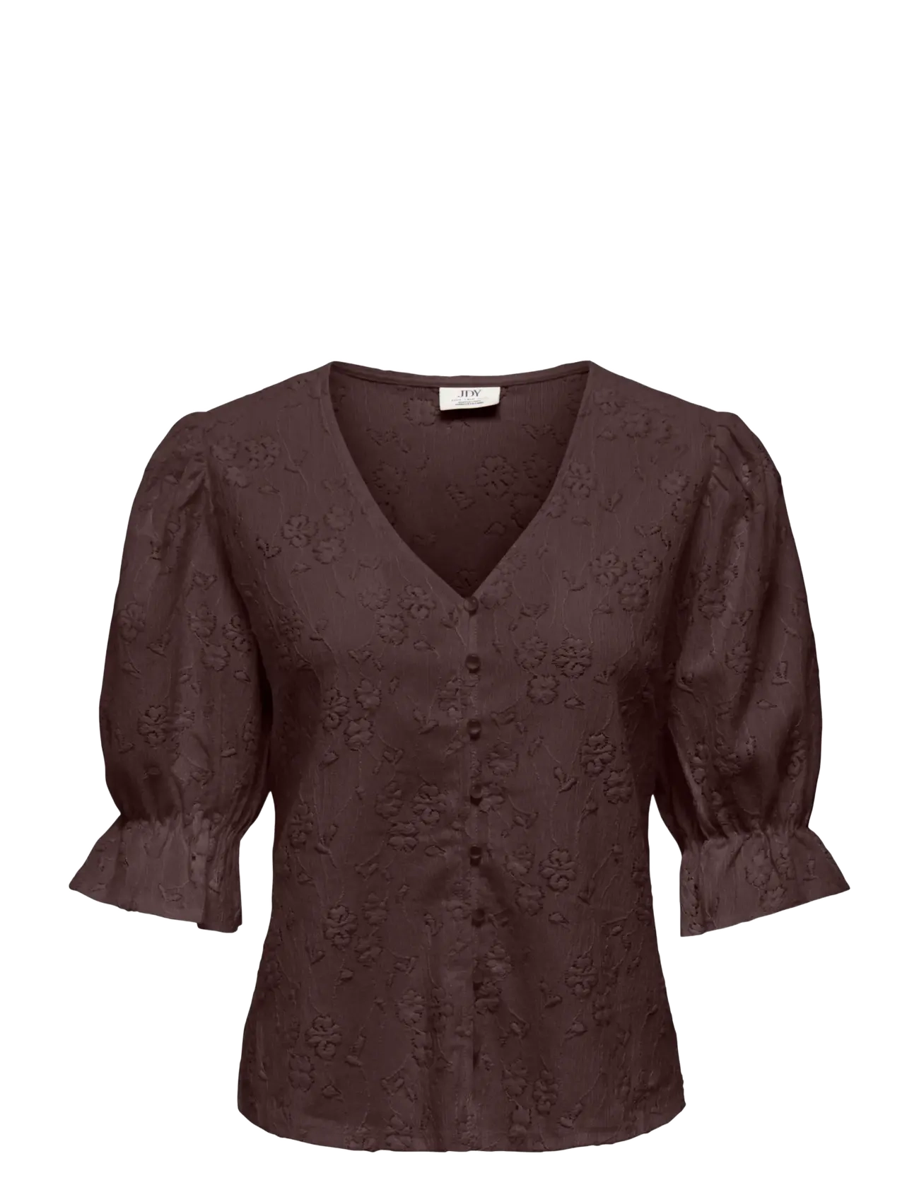 JDY JDYJAKOBE 2/4 LACE TOP JRS - Riided - COFFEE BEAN / brown
