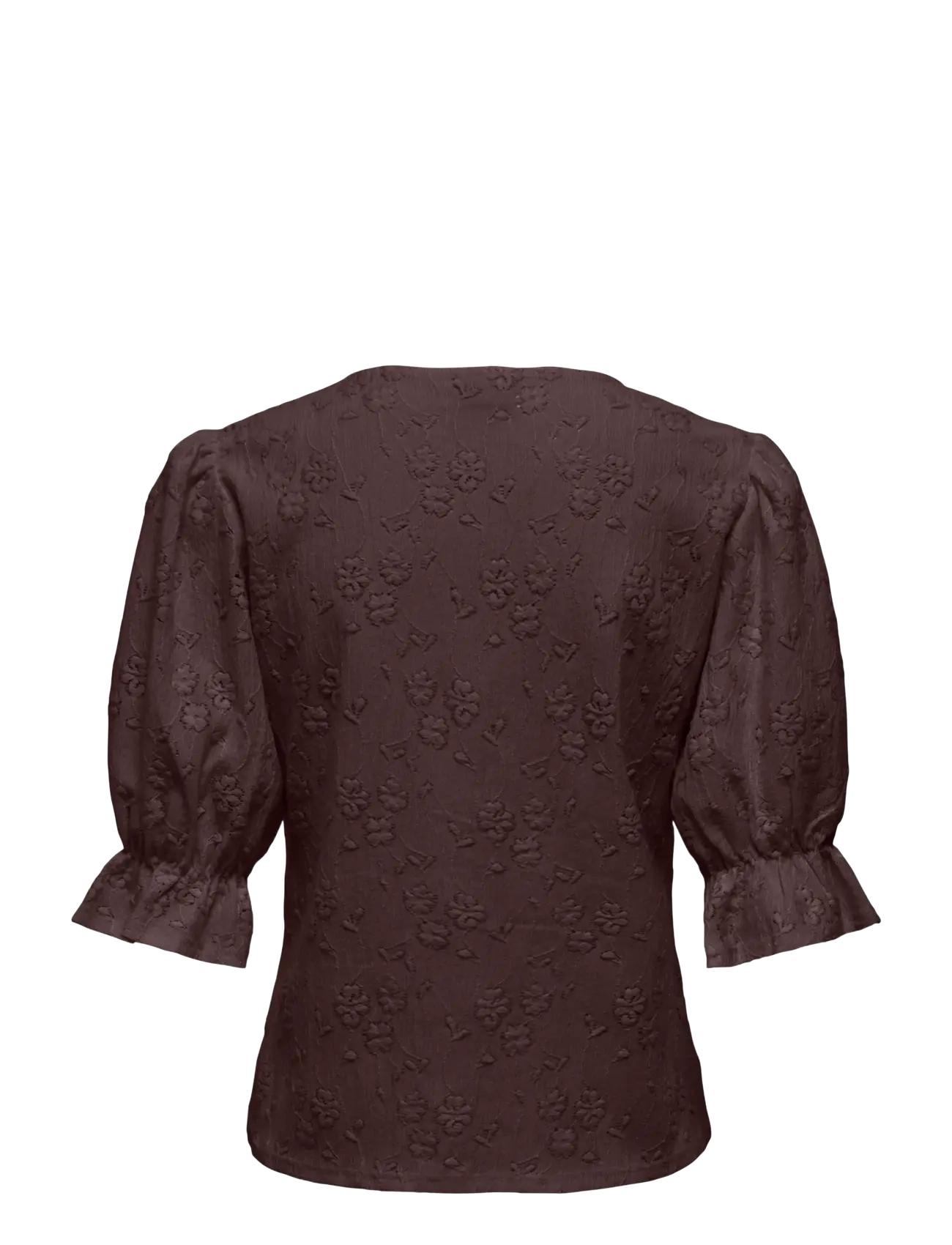 JDY - JDYJAKOBE 2/4 LACE TOP JRS - t-shirts - coffee bean - 2
