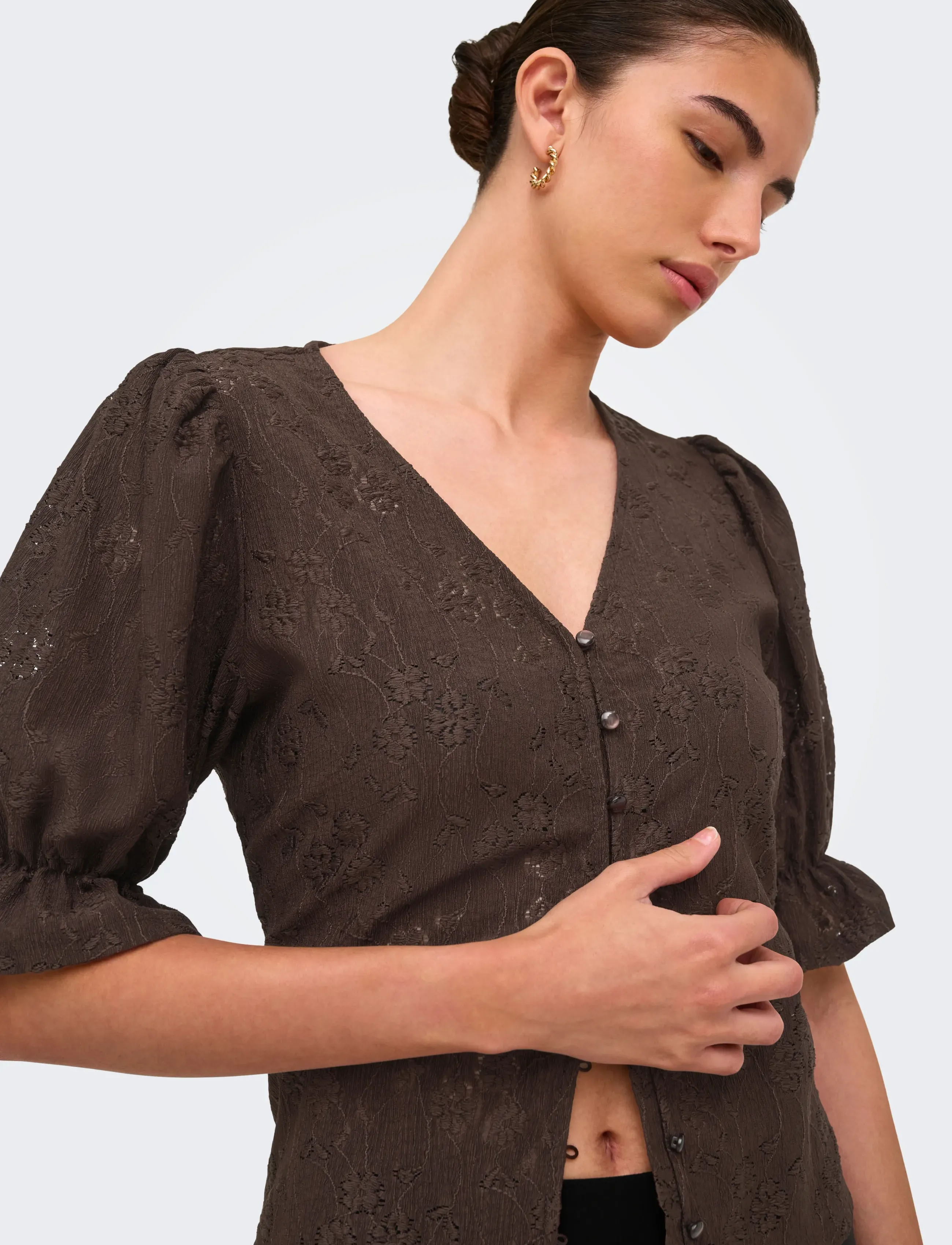 JDY Jdyjakobe 2/4 Lace Top Jrs blusar dam – bild 6
