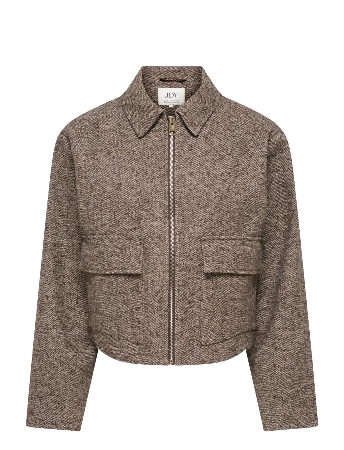 JDY - JDYVINGA HERRINGBONE JACKET OTW NOOS - chocolate torte - 1