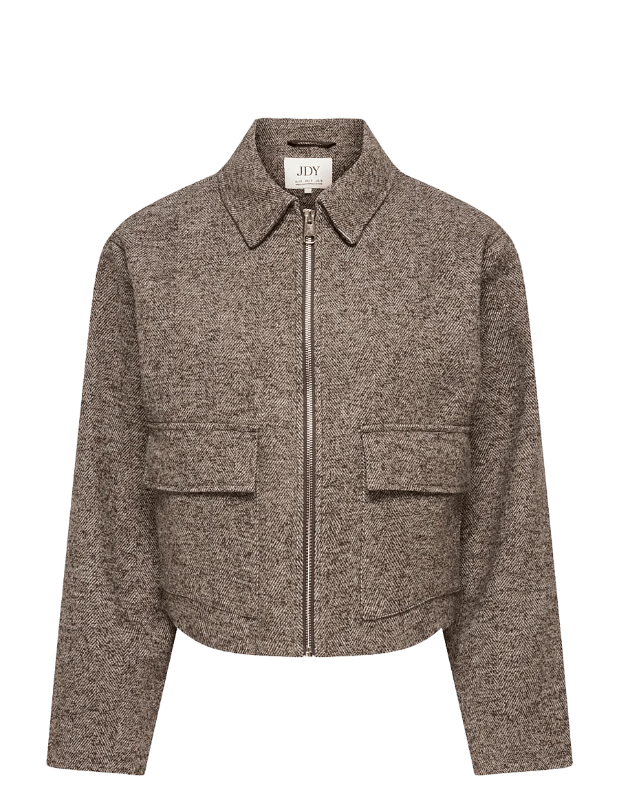 JDY - JDYVINGA HERRINGBONE JACKET OTW NOOS - chocolate torte - 1