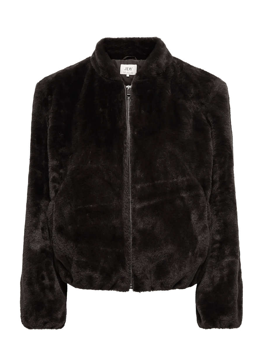 JDY - JDYMACY FAUX FUR BALLOON JACKET OTW NOOS - kunstkarusnahk - chocolate torte - 1