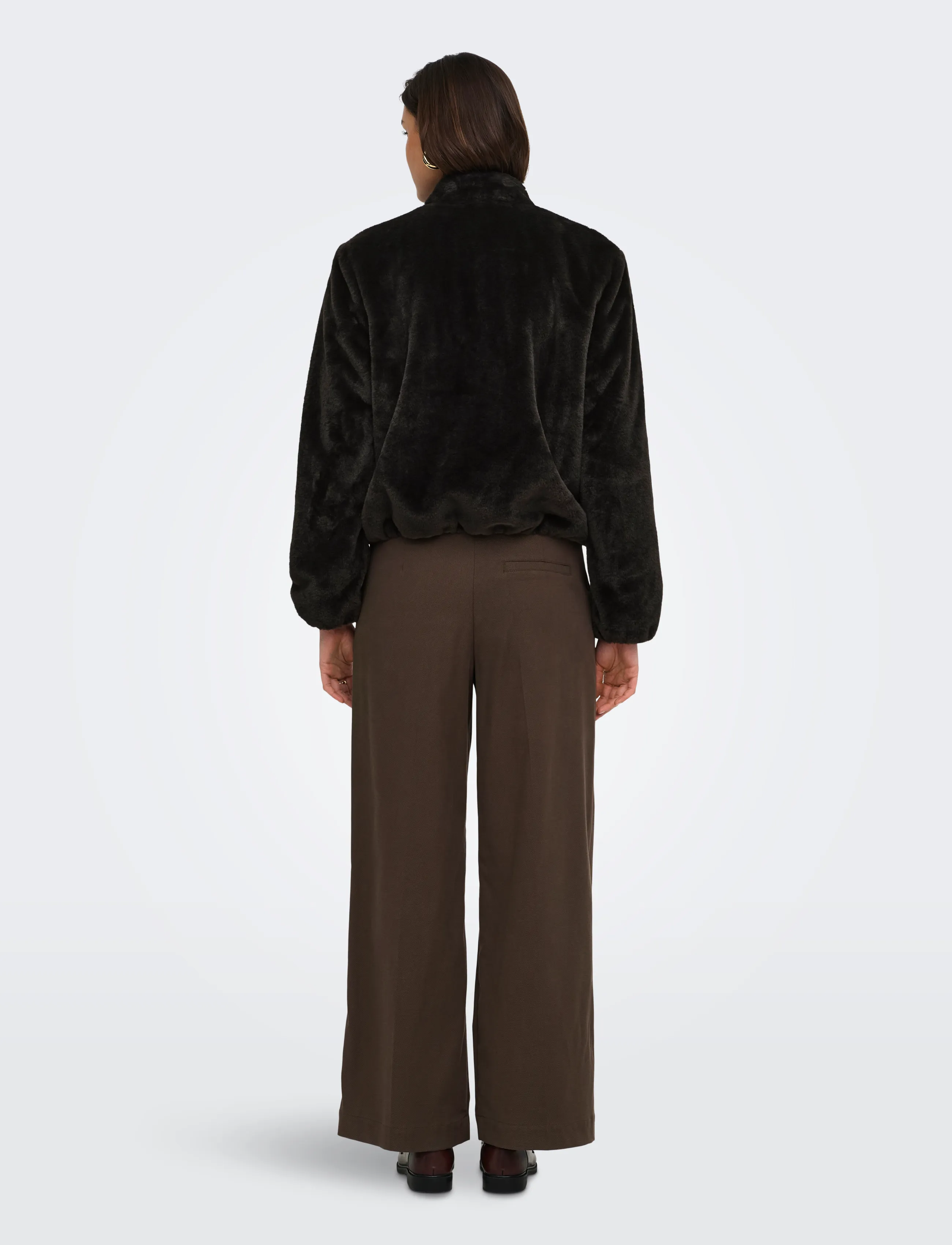 JDY - JDYMACY FAUX FUR BALLOON JACKET OTW NOOS - kunstkarusnahk - chocolate torte - 3
