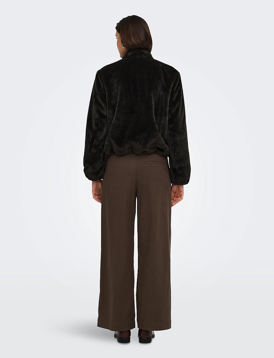 JDY - JDYMACY FAUX FUR BALLOON JACKET OTW NOOS - kunstkarusnahk - chocolate torte - 3