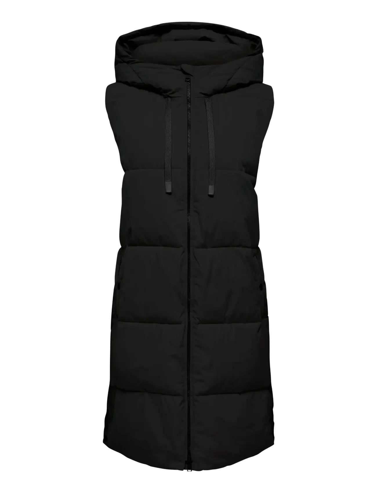 JDY JDYBLAIR LONG HOOD WAISTCOAT OTW NOOS - Kollektioner - BLACK / black