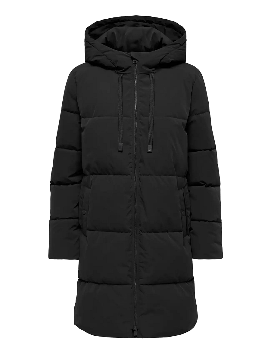 JDY - JDYBLAIR LONG HOOD PUFFER OTW SIJ NOOS - black - 1