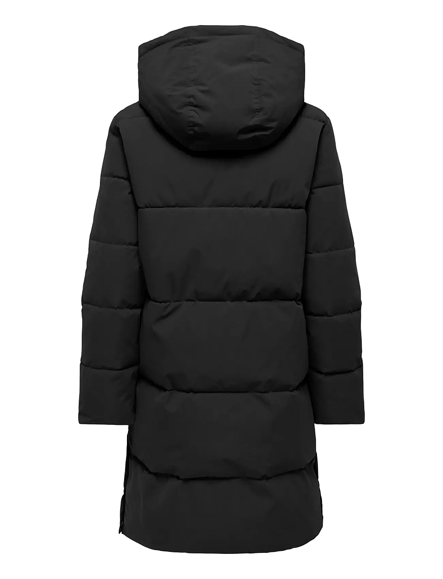 JDY - JDYBLAIR LONG HOOD PUFFER OTW SIJ NOOS - black - 2