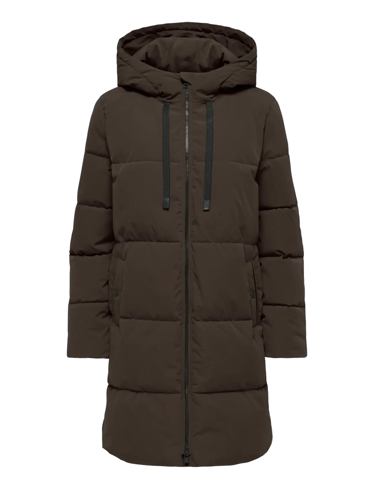 JDY - JDYBLAIR LONG HOOD PUFFER OTW SIJ NOOS - winterjacken - chocolate torte - 1