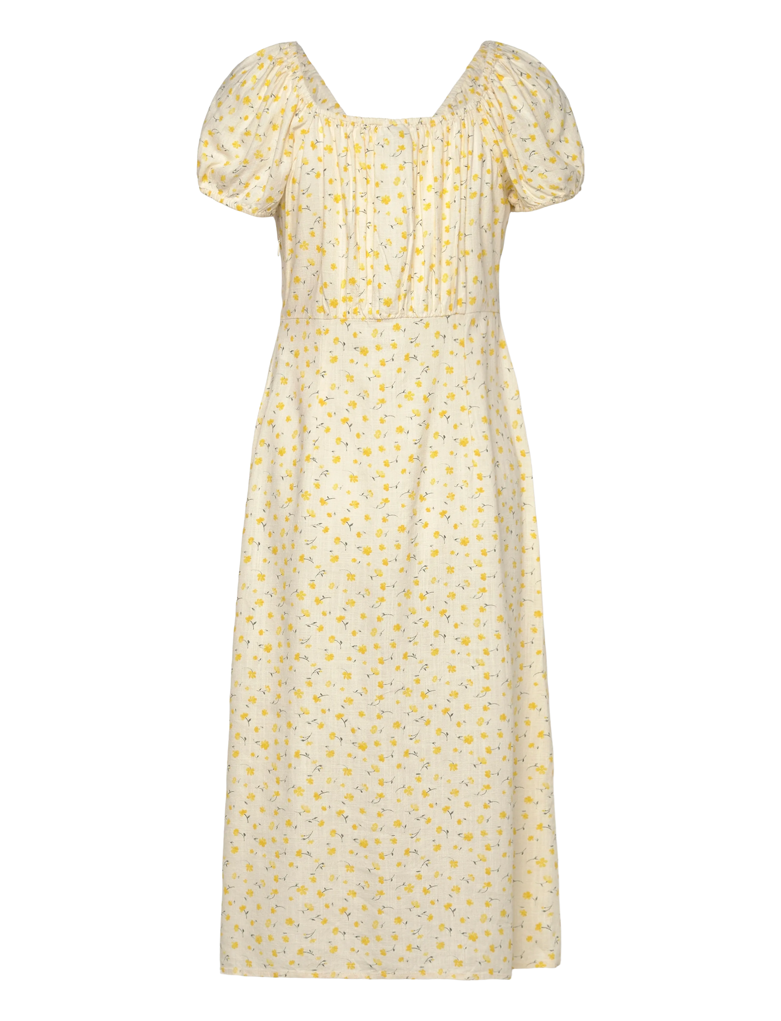 JDY - JDYLYDIA S/S MIDI DRESS WVN EXP - robes d'été - cloud dancer - 1