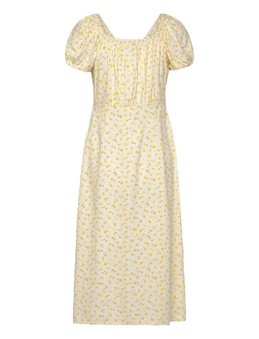 JDY - JDYLYDIA S/S MIDI DRESS WVN EXP - robes d'été - cloud dancer - 1