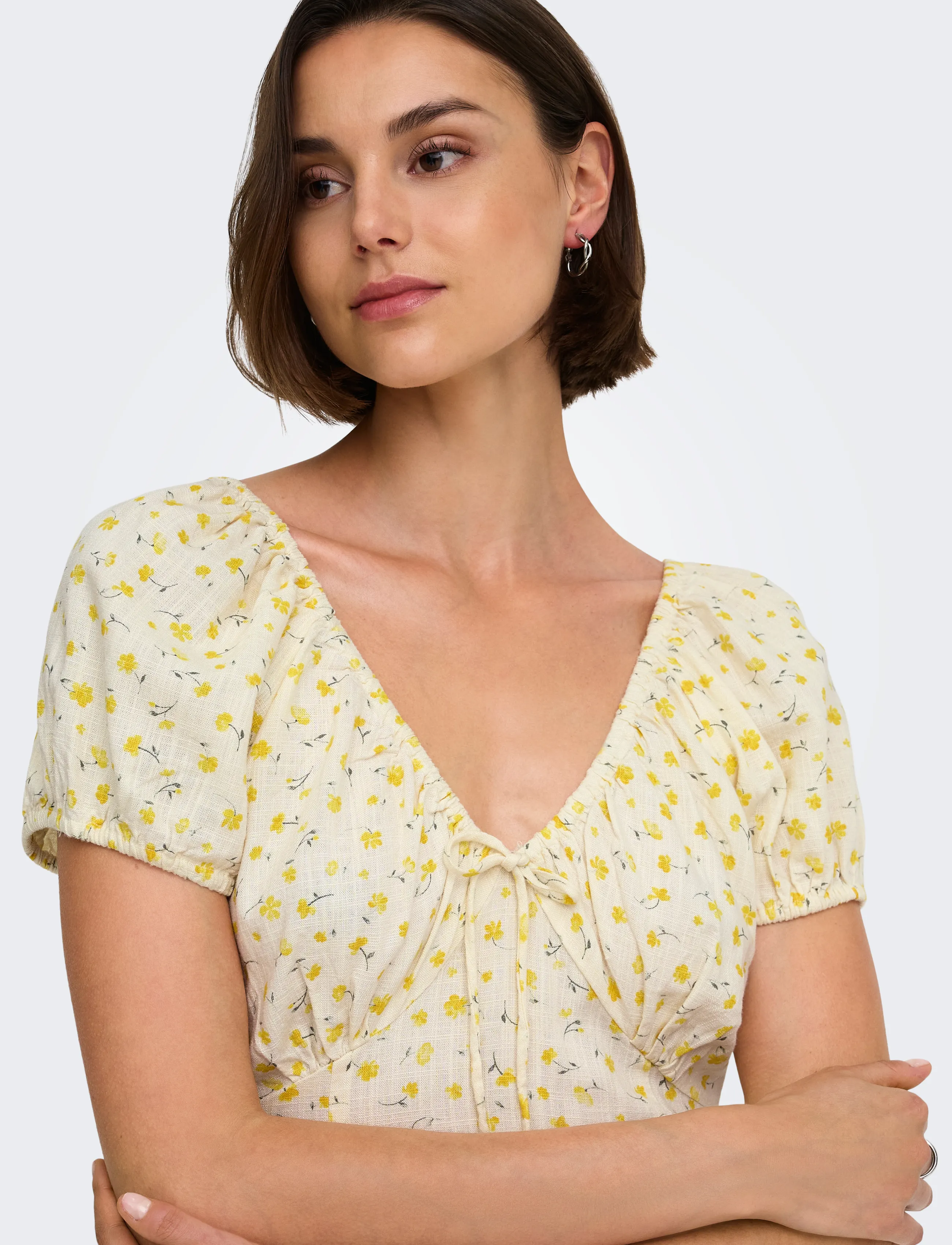 JDY Jdylydia S/S Midi Dress Wvn Exp midiklänningar dam – bild 4