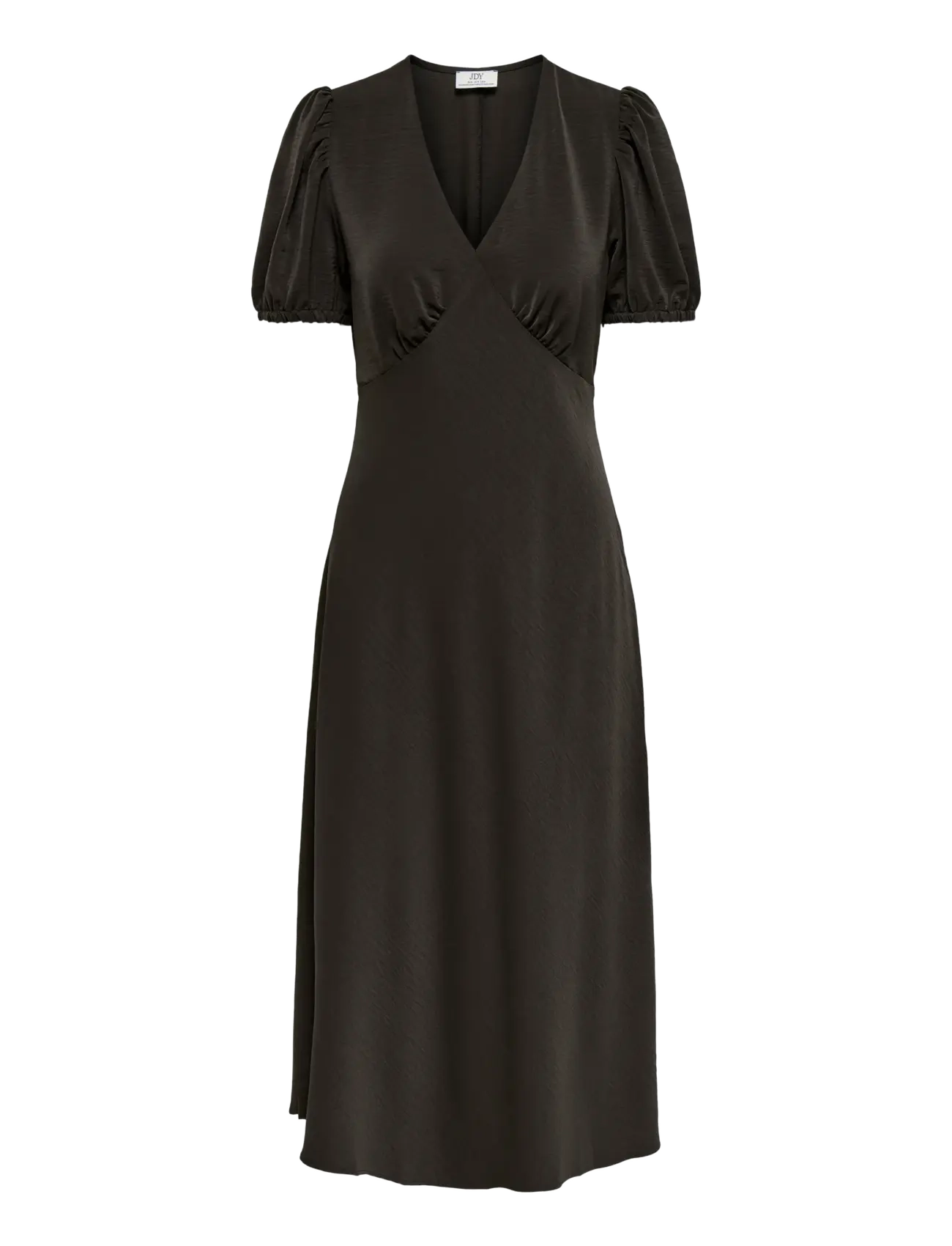 JDY JDYAYA LIFE S/S MIDI DRESS WVN DIA - Kleider - CHOCOLATE TORTE / brown