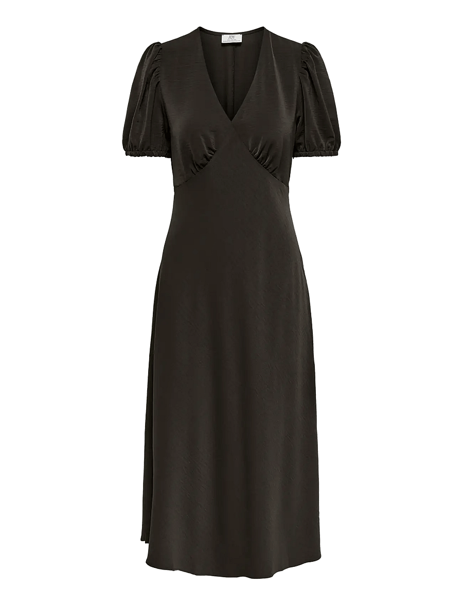 JDY - JDYAYA LIFE S/S MIDI DRESS WVN DIA - partykleider - chocolate torte - 0