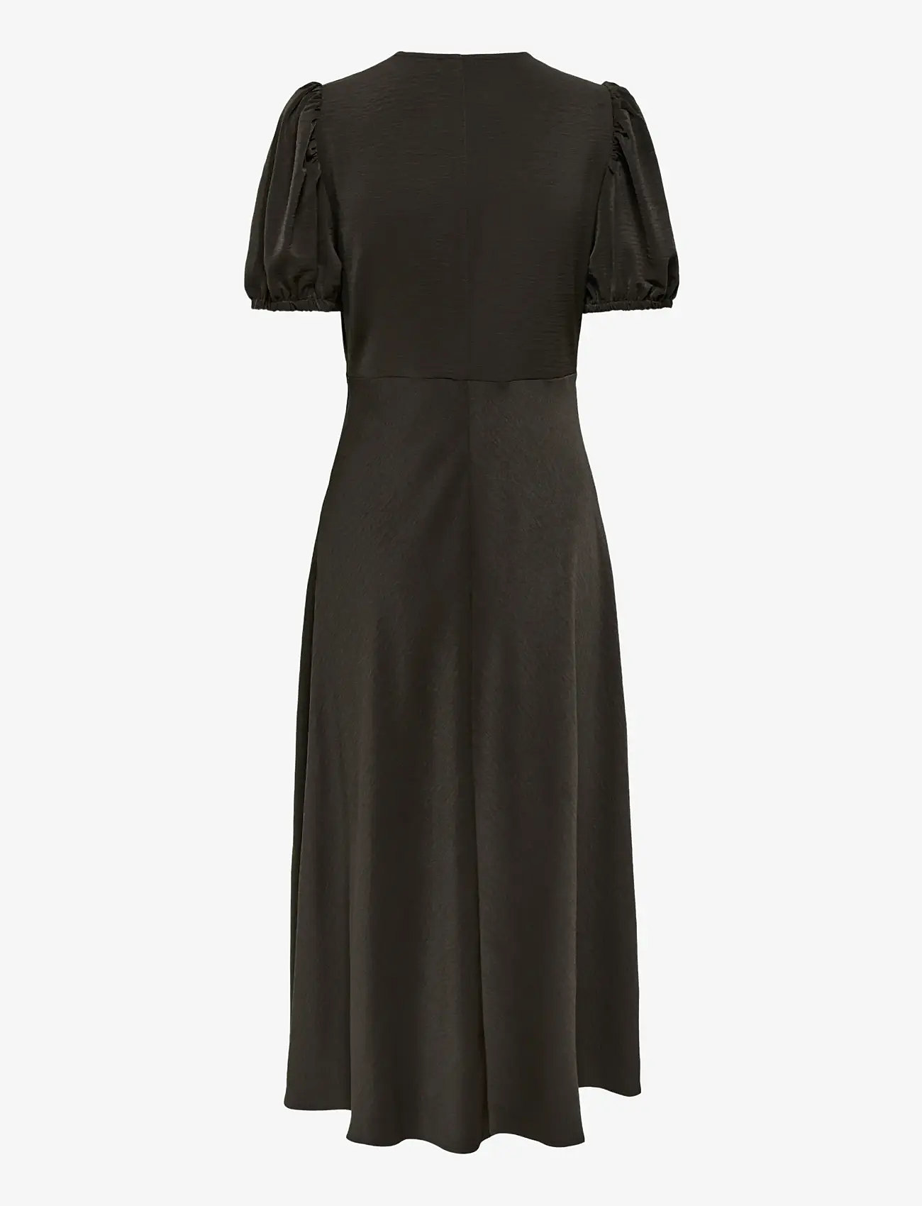 JDY - JDYAYA LIFE S/S MIDI DRESS WVN DIA - festkjoler - chocolate torte - 1