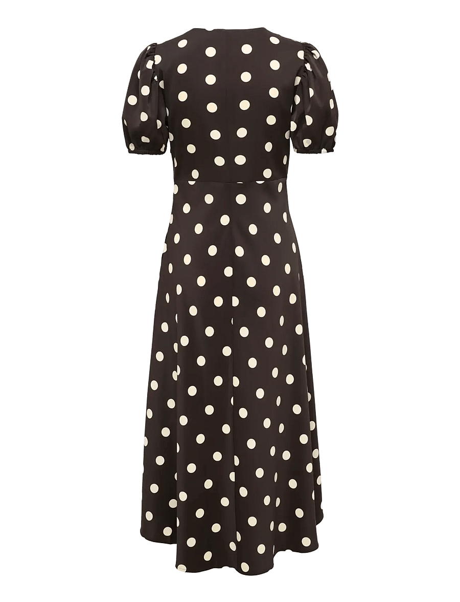 JDY - JDYAYA LIFE S/S MIDI DRESS WVN DIA - partykleider - chocolate torte - 1