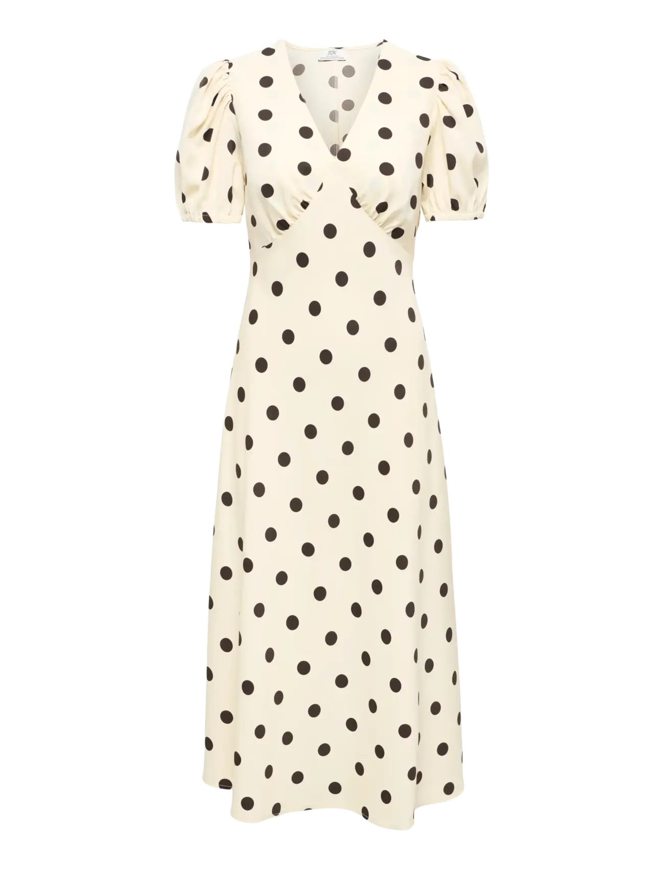 JDY JDYAYA LIFE S/S MIDI DRESS WVN DIA - Mode trends - WHITECAP GRAY / cream