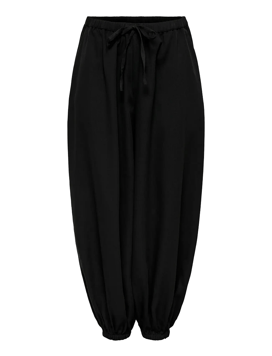 JDY - JDYPALOMA MW LOOSE PANT WVN NOOS - hosen mit geradem bein - black - 1
