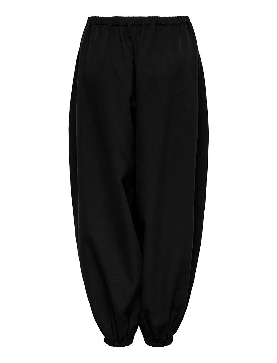 JDY - JDYPALOMA MW LOOSE PANT WVN NOOS - hosen mit geradem bein - black - 2