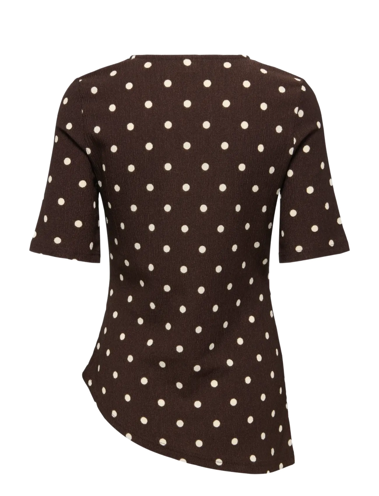 JDY - JDYDEBBIE S/S ASYMMETRICAL TOP JRS DIA - t-shirts - coffee bean - 2