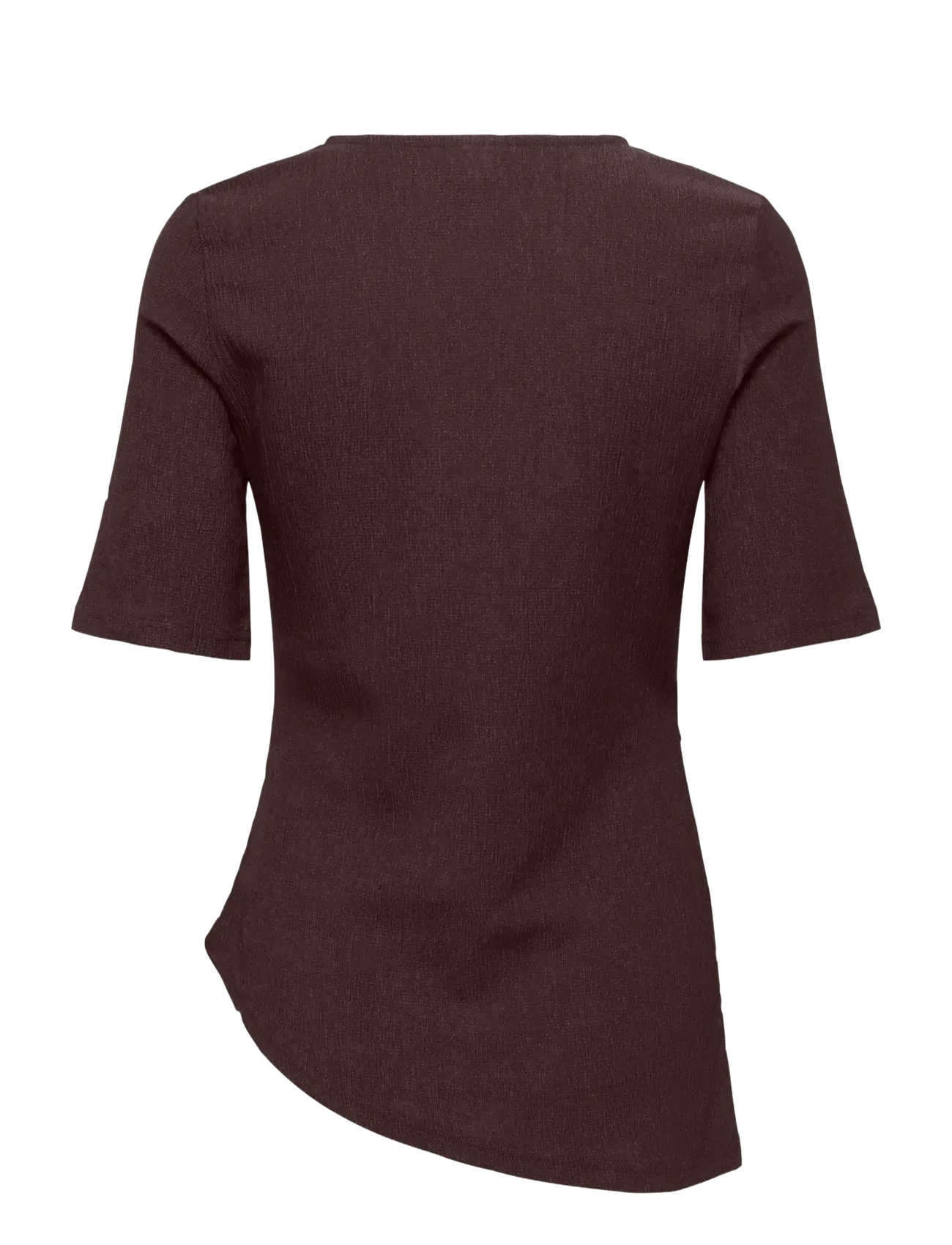 JDY - JDYDEBBIE S/S ASYMMETRICAL TOP JRS DIA - t-shirts - coffee bean - 2