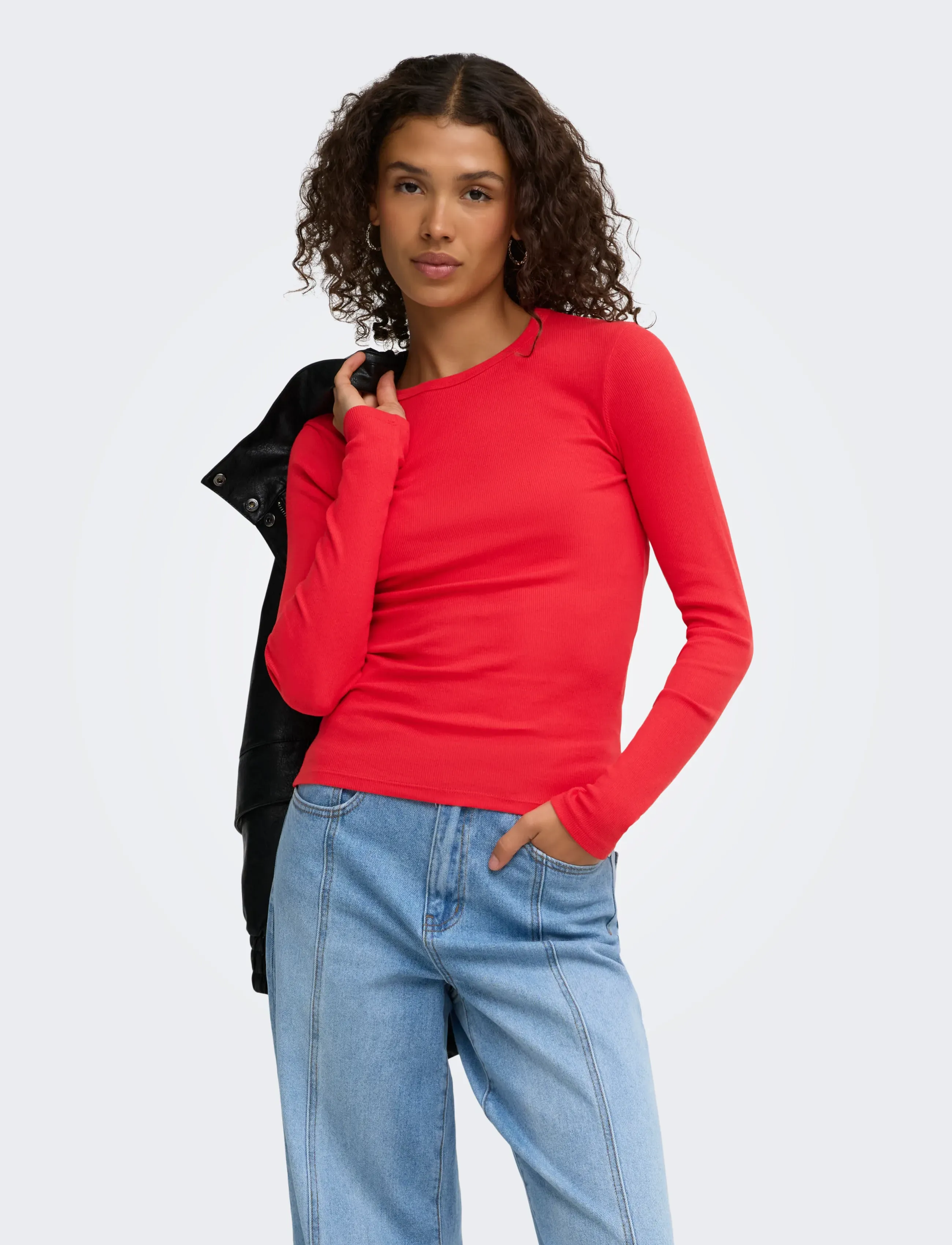 JDY Jdylucky L/S O Neck New Top Jrs Noos t-shirts dam – bild 8