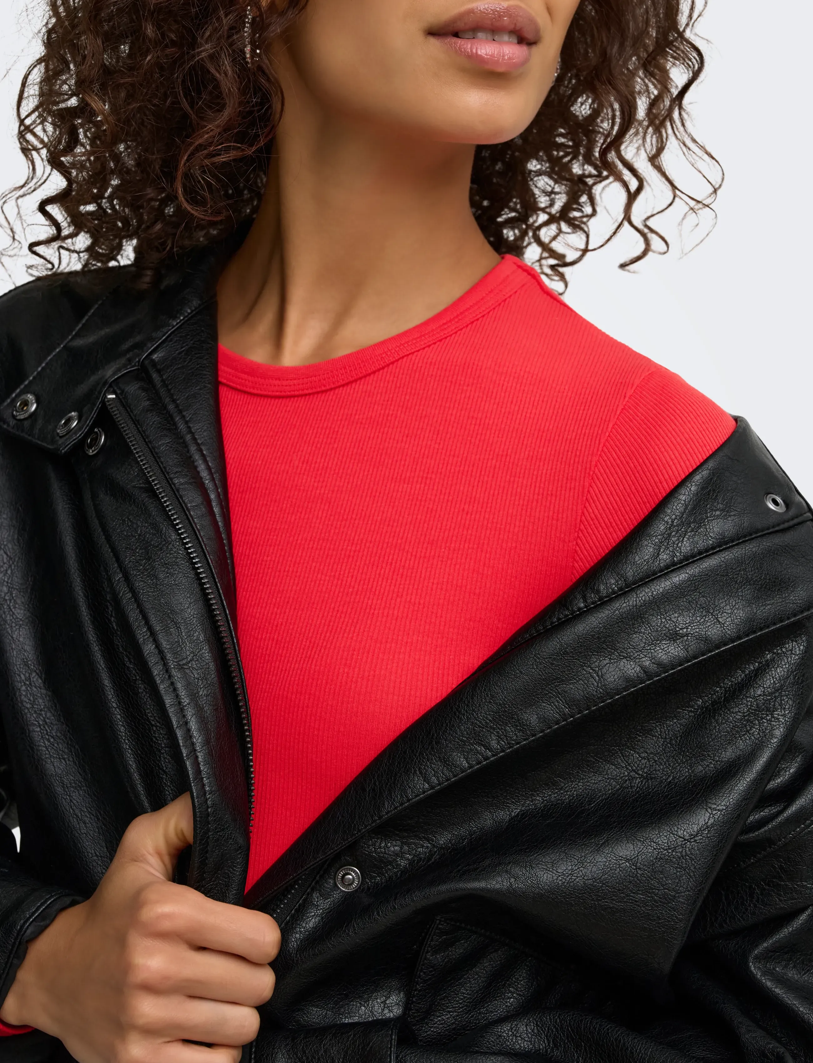 JDY - JDYLUCKY L/S O NECK NEW TOP JRS NOOS - racing red - 5