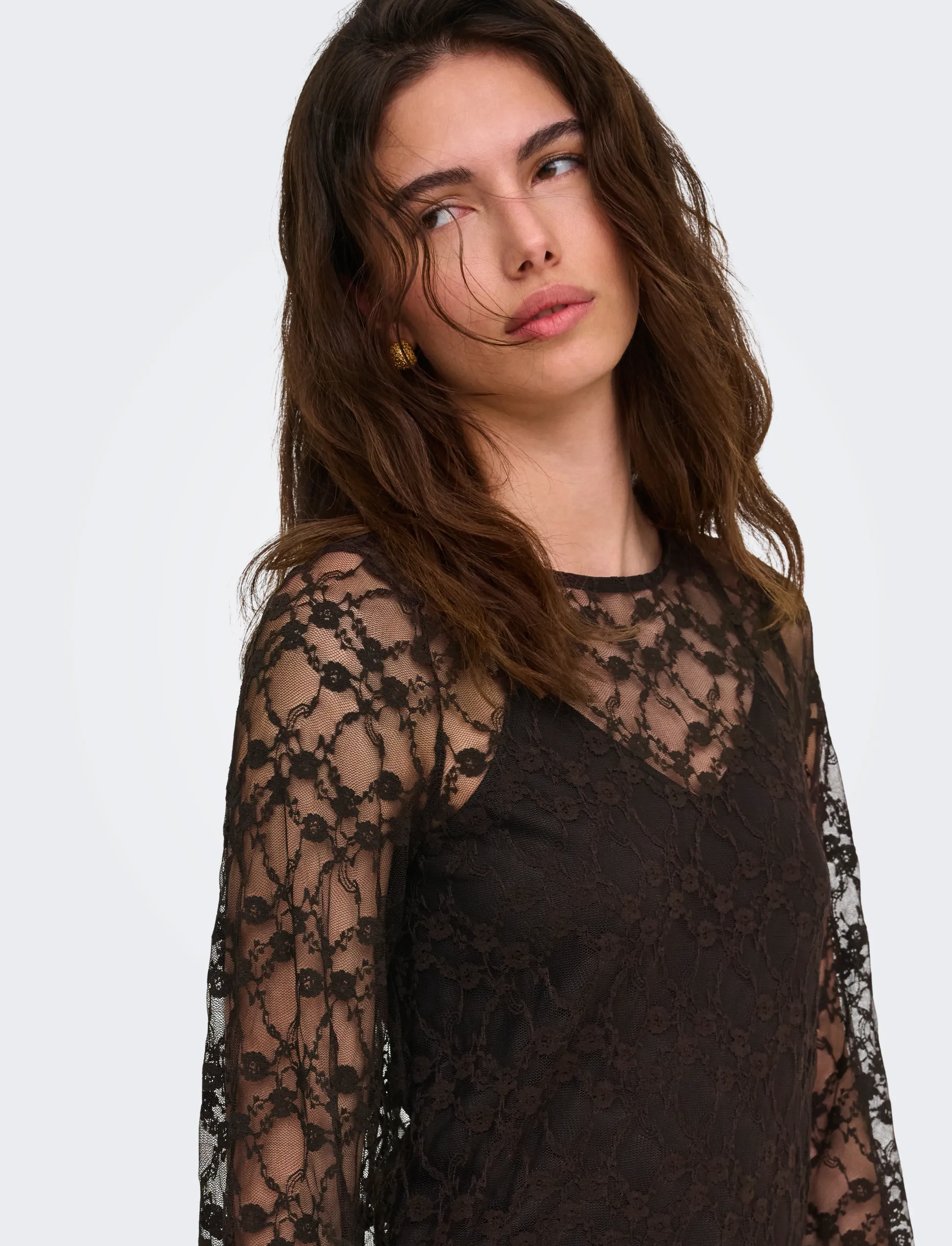 JDY Jdysilvia L/S Lace Maxi Dress Jrs maxiklänningar dam – bild 6