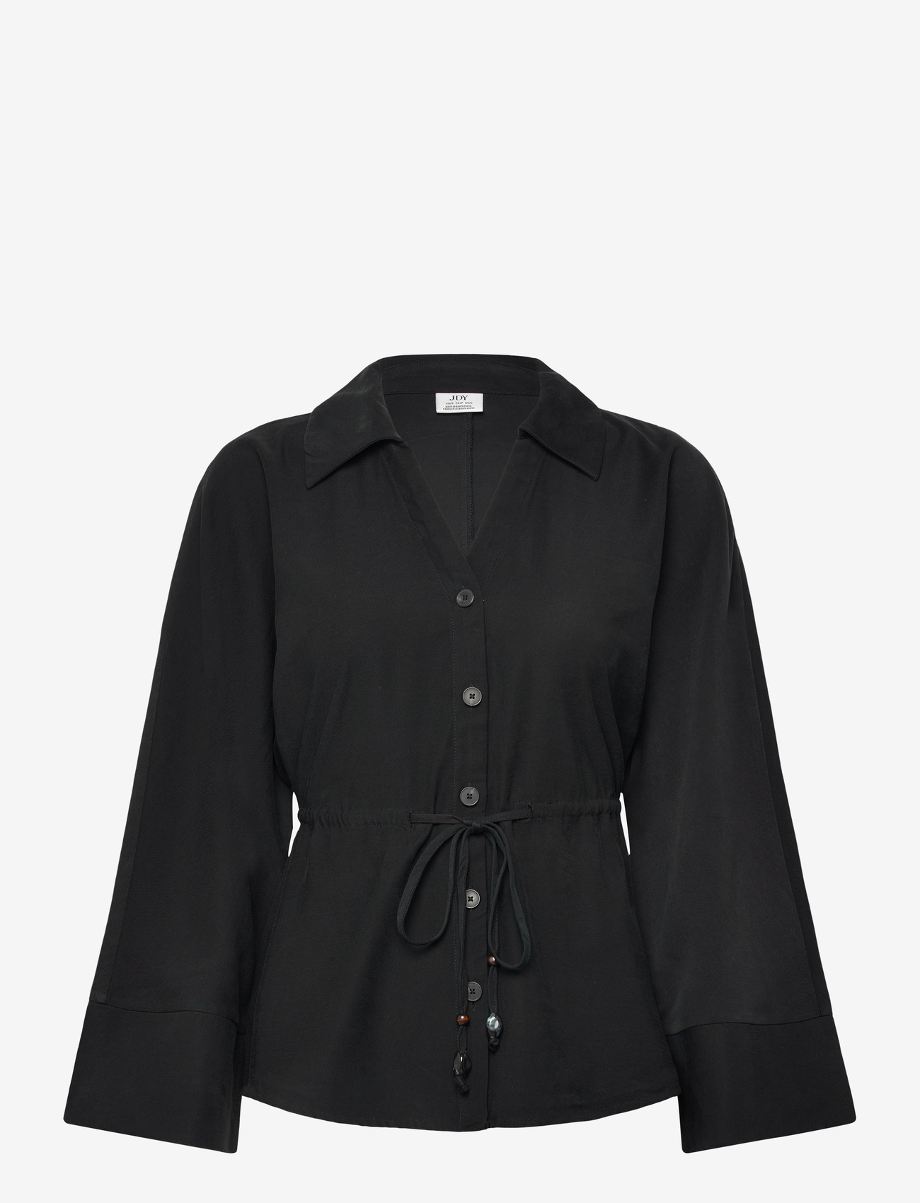 JDY - JDYMILENA L/S SHIRT WVN EXP - langärmlige hemden - black - 0