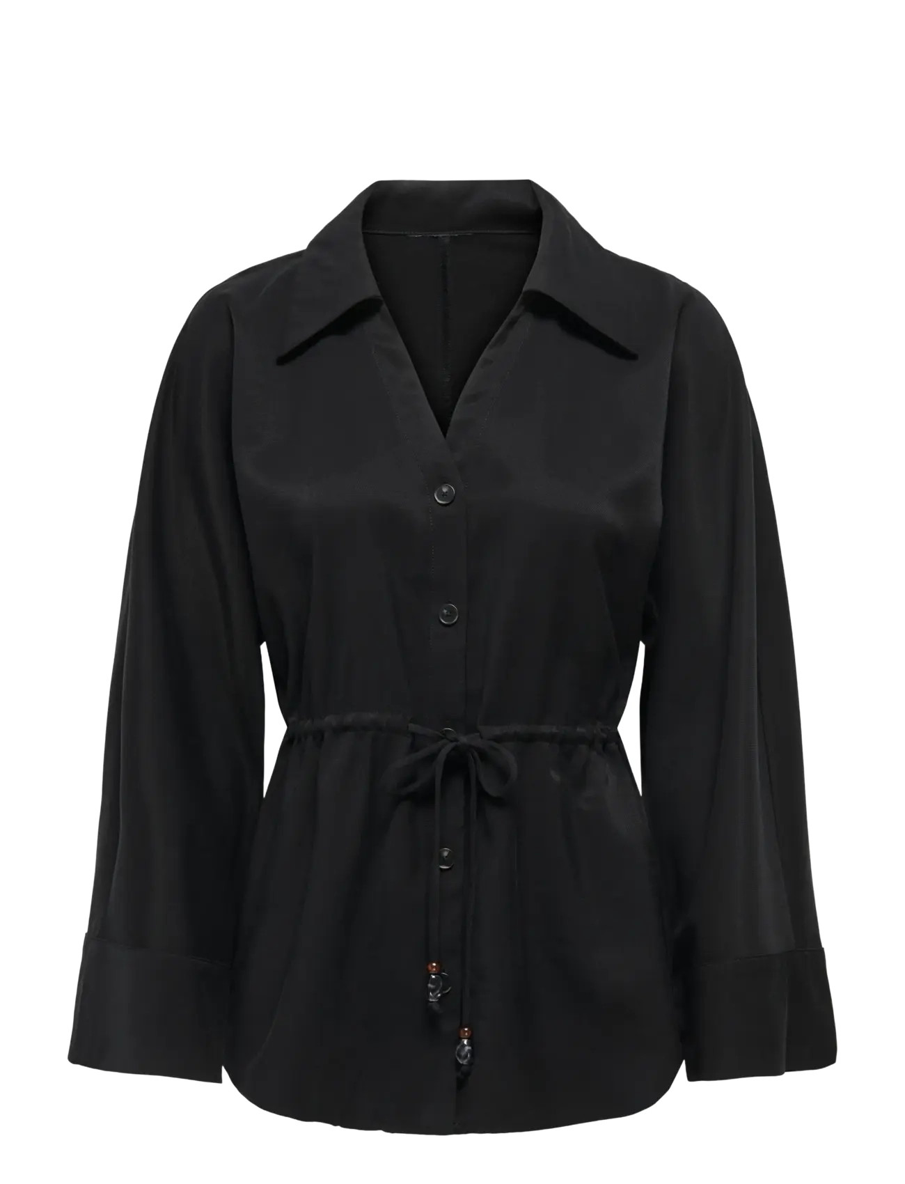JDY JDYMILENA L/S SHIRT WVN EXP - Vêtements - BLACK / black