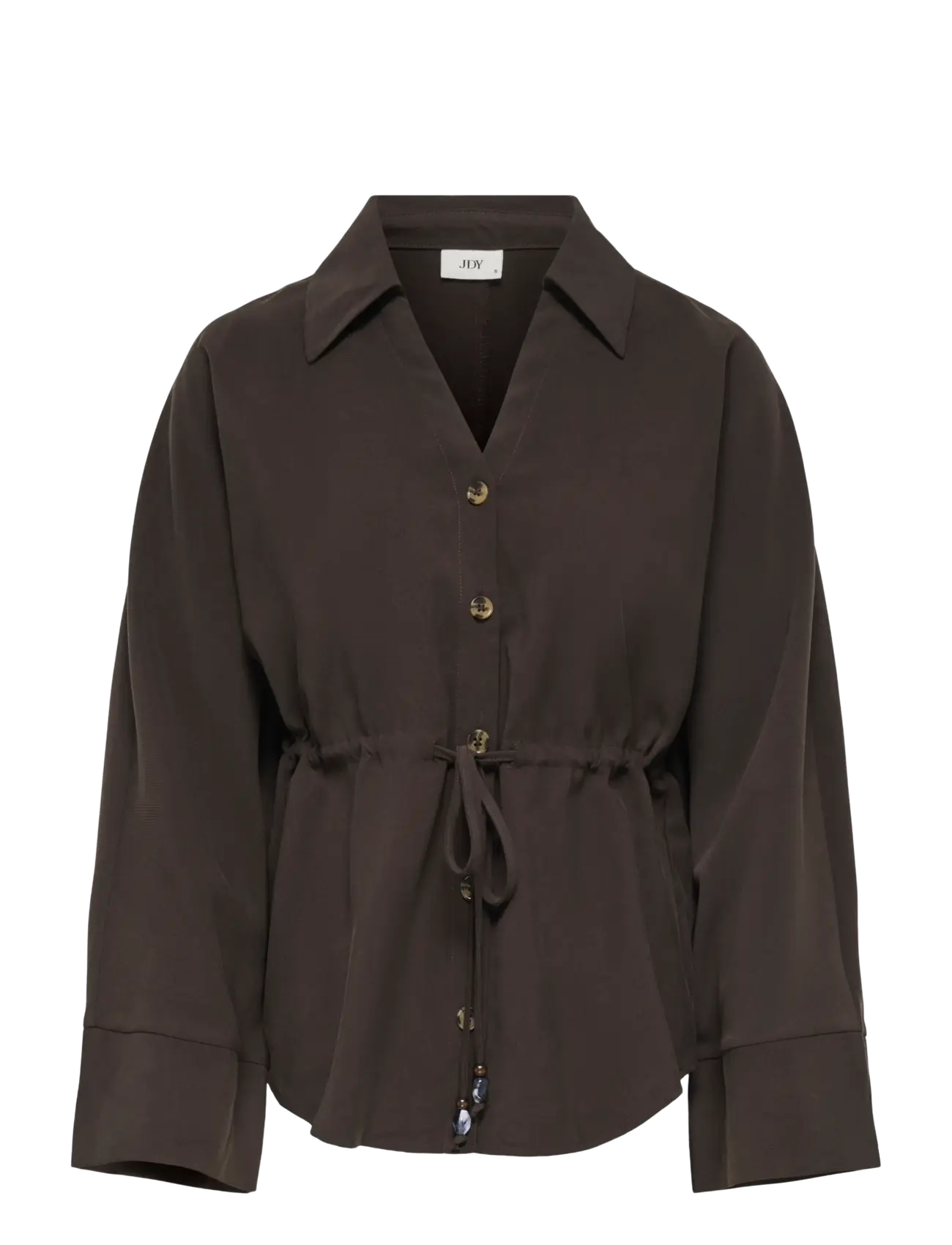 JDY JDYMILENA L/S SHIRT WVN EXP - Colours of the season - CHOCOLATE PLUM / brown