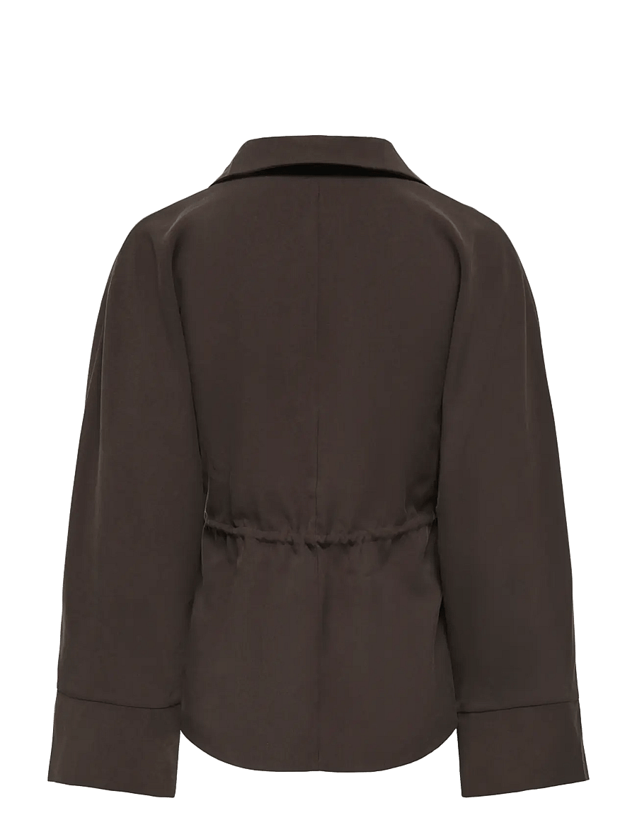 JDY - JDYMILENA L/S SHIRT WVN EXP - langärmlige hemden - chocolate plum - 1