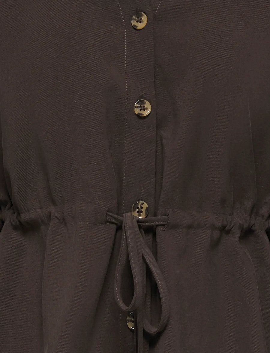 JDY - JDYMILENA L/S SHIRT WVN EXP - langärmlige hemden - chocolate plum - 2