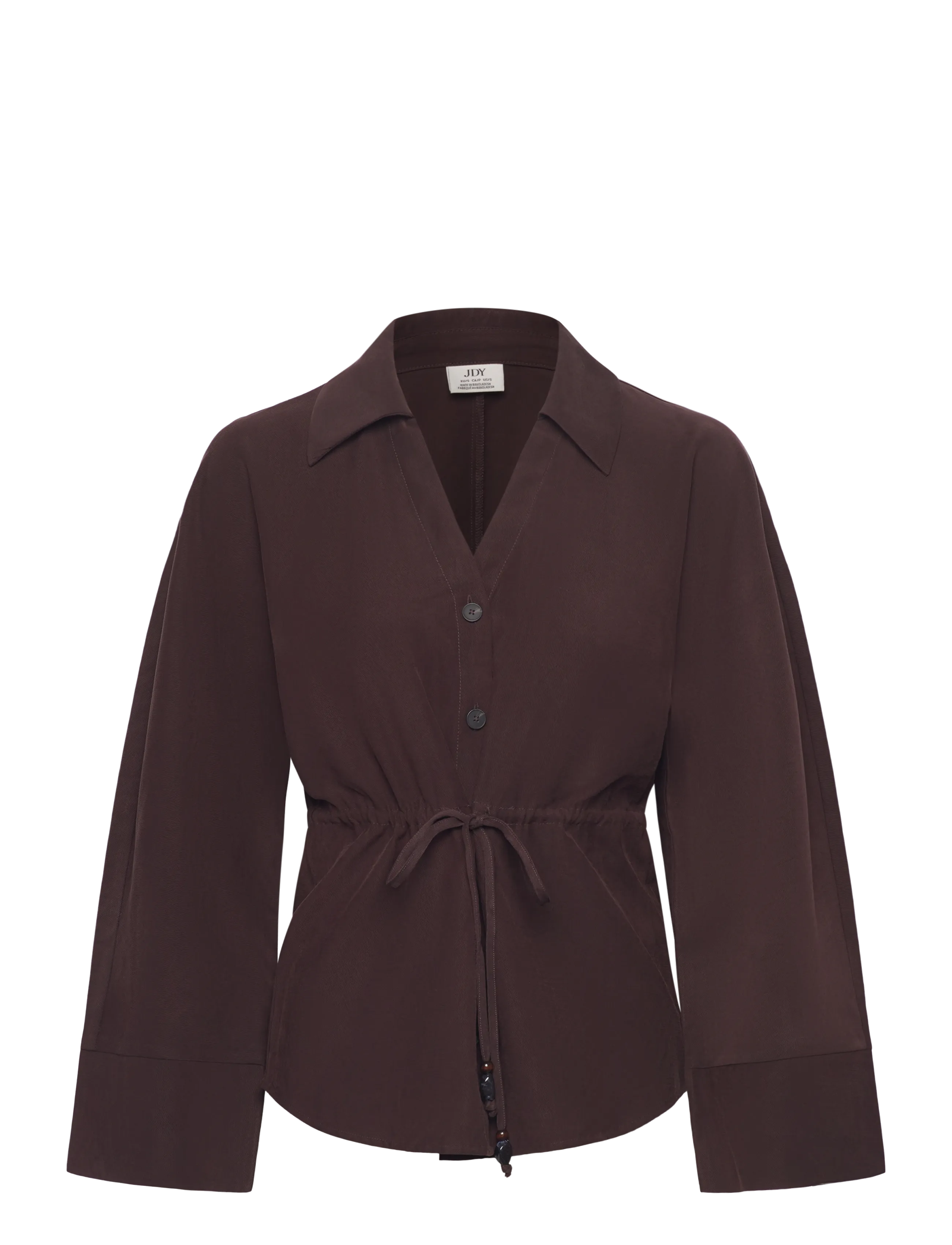 JDY JDYMILENA L/S SHIRT WVN EXP - Tøj - CHOCOLATE TORTE / brown
