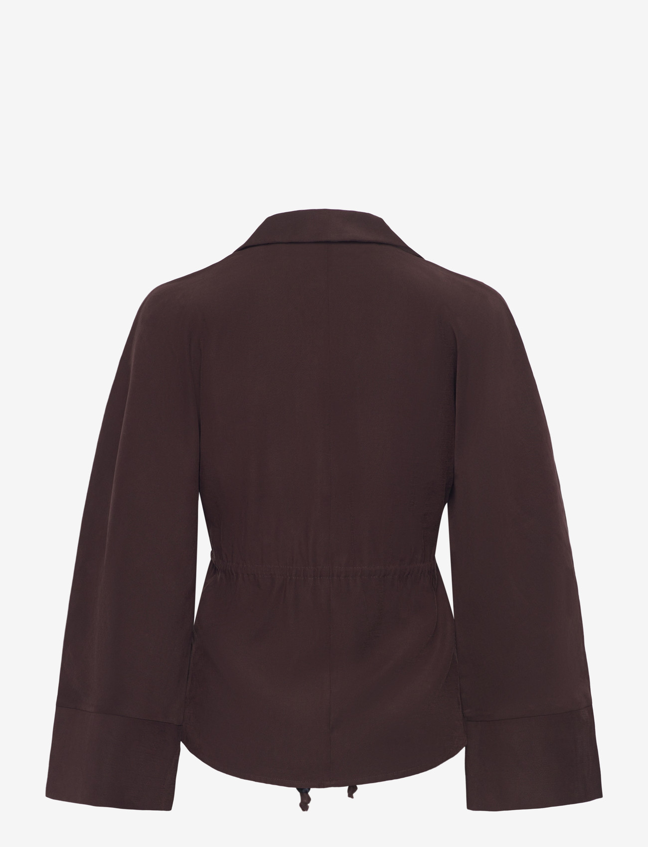 JDY - JDYMILENA L/S SHIRT WVN EXP - langärmlige hemden - chocolate torte - 1