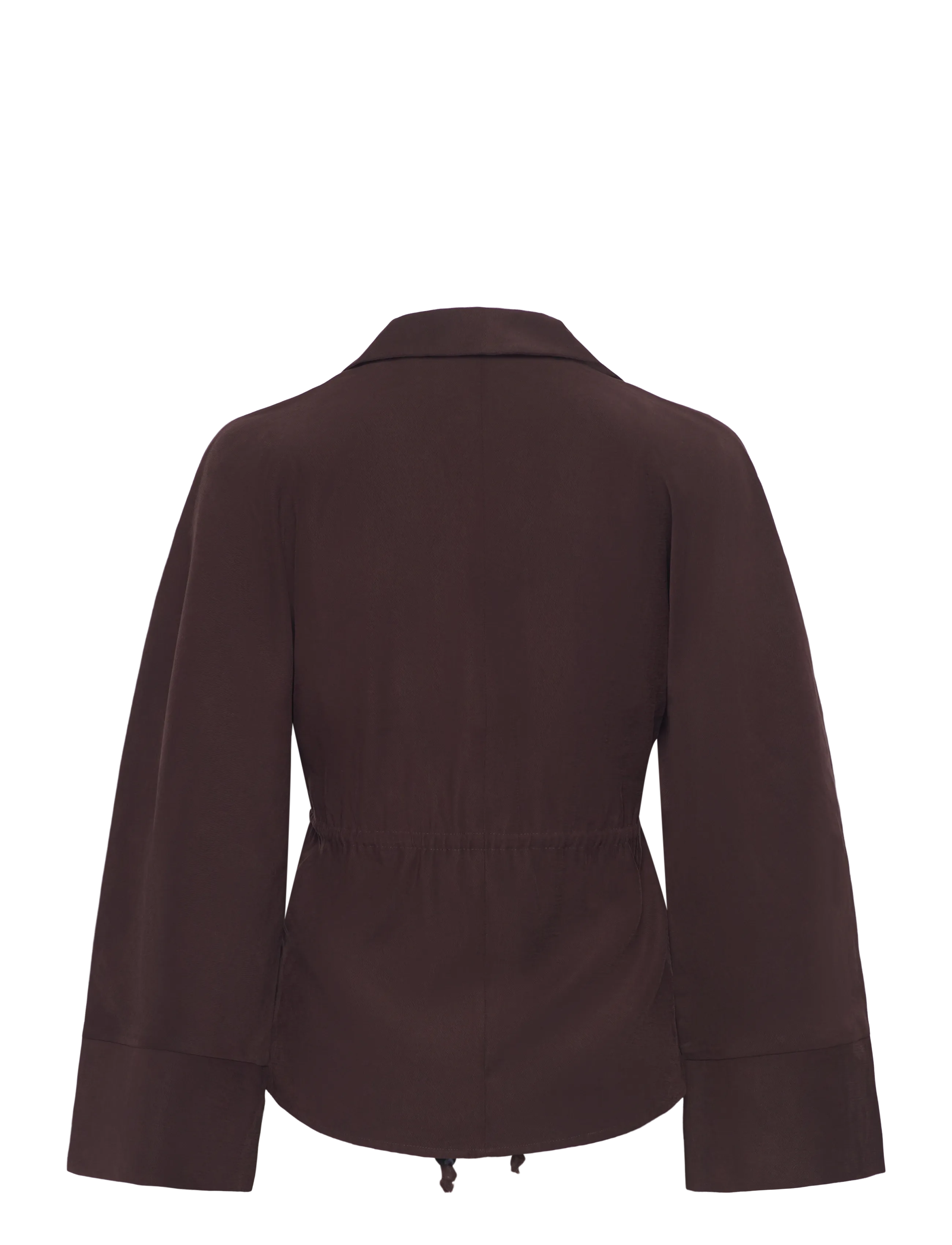 JDY - JDYMILENA L/S SHIRT WVN EXP - langerma skyrtur - chocolate torte - 2