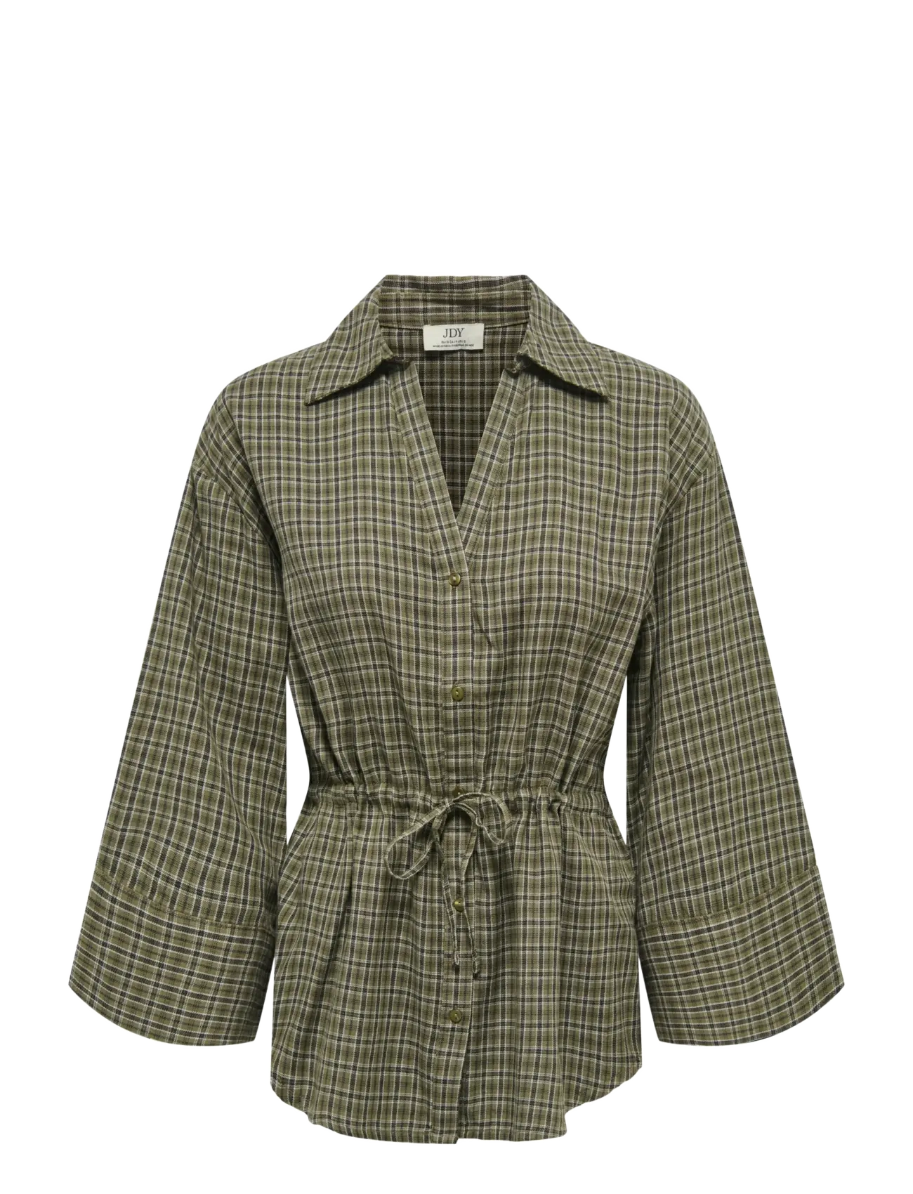 JDY JDYRIKKA 7/8 TUNNEL SHIRT WVN - Kläder - DARK OLIVE / khaki/green