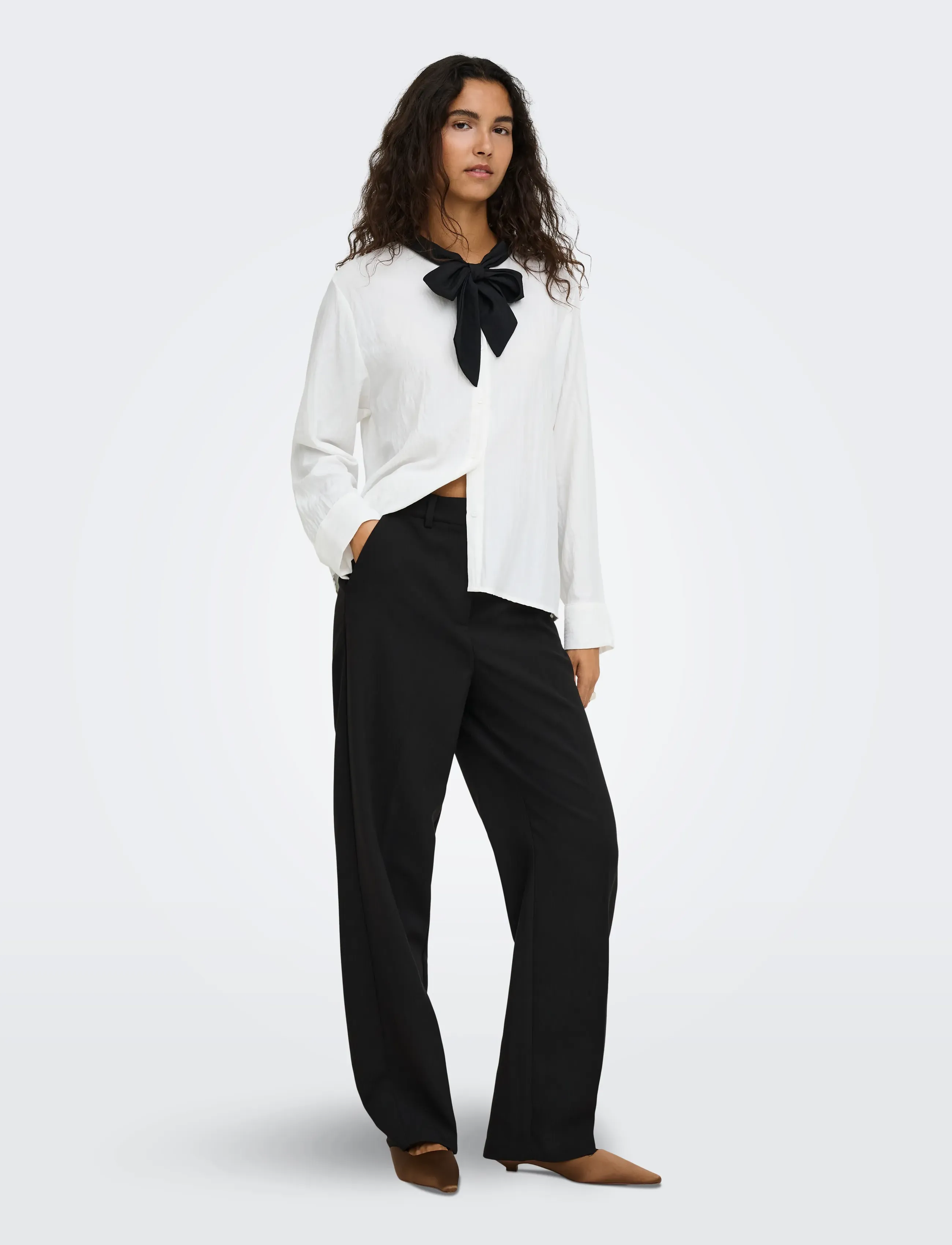 JDY - JDYVIV HW WIDE PANT PNT NOOS - black - 4