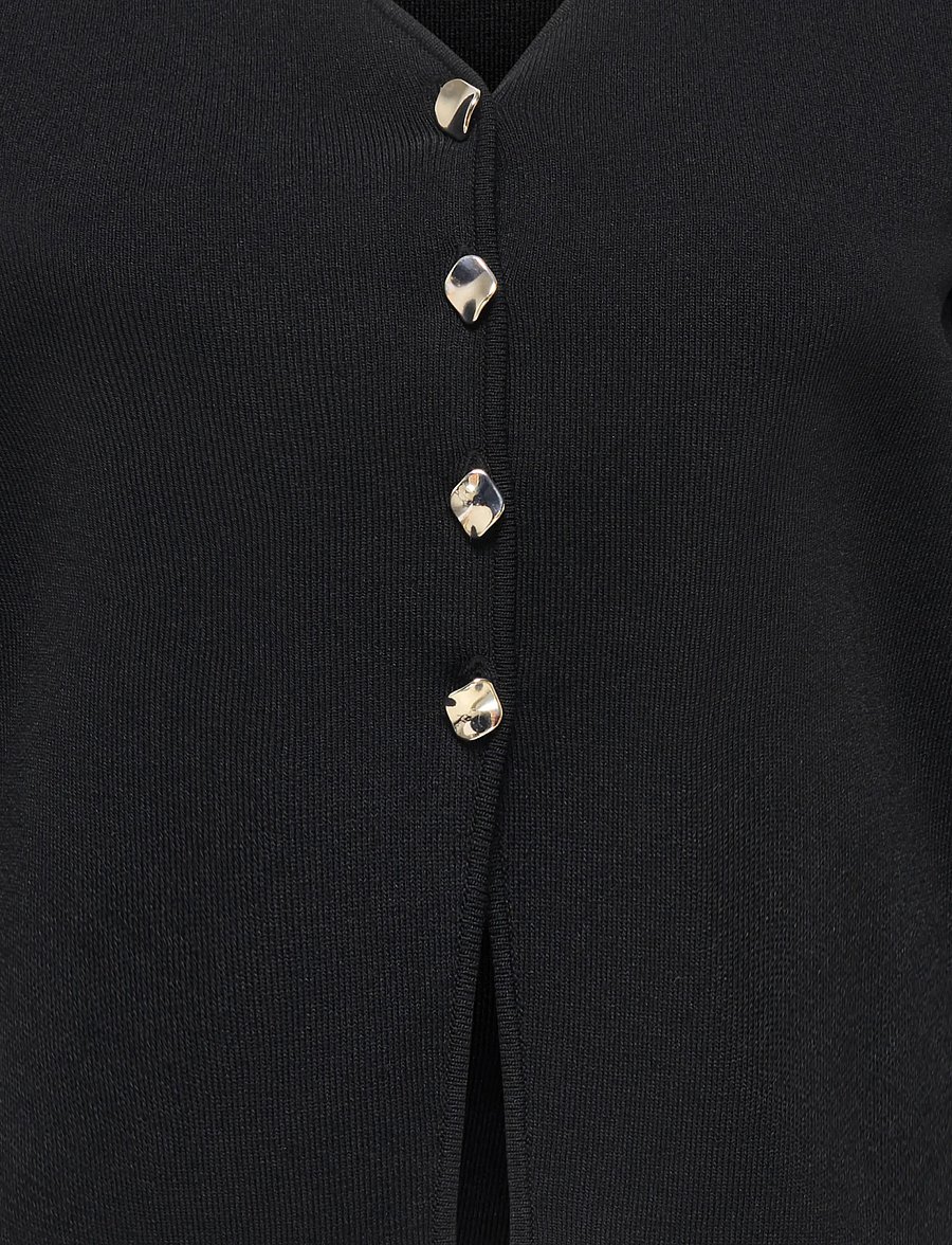 JDY - JDYASTRA L/S V-NECK CARDIGAN KNT - arkityyli - black - 2