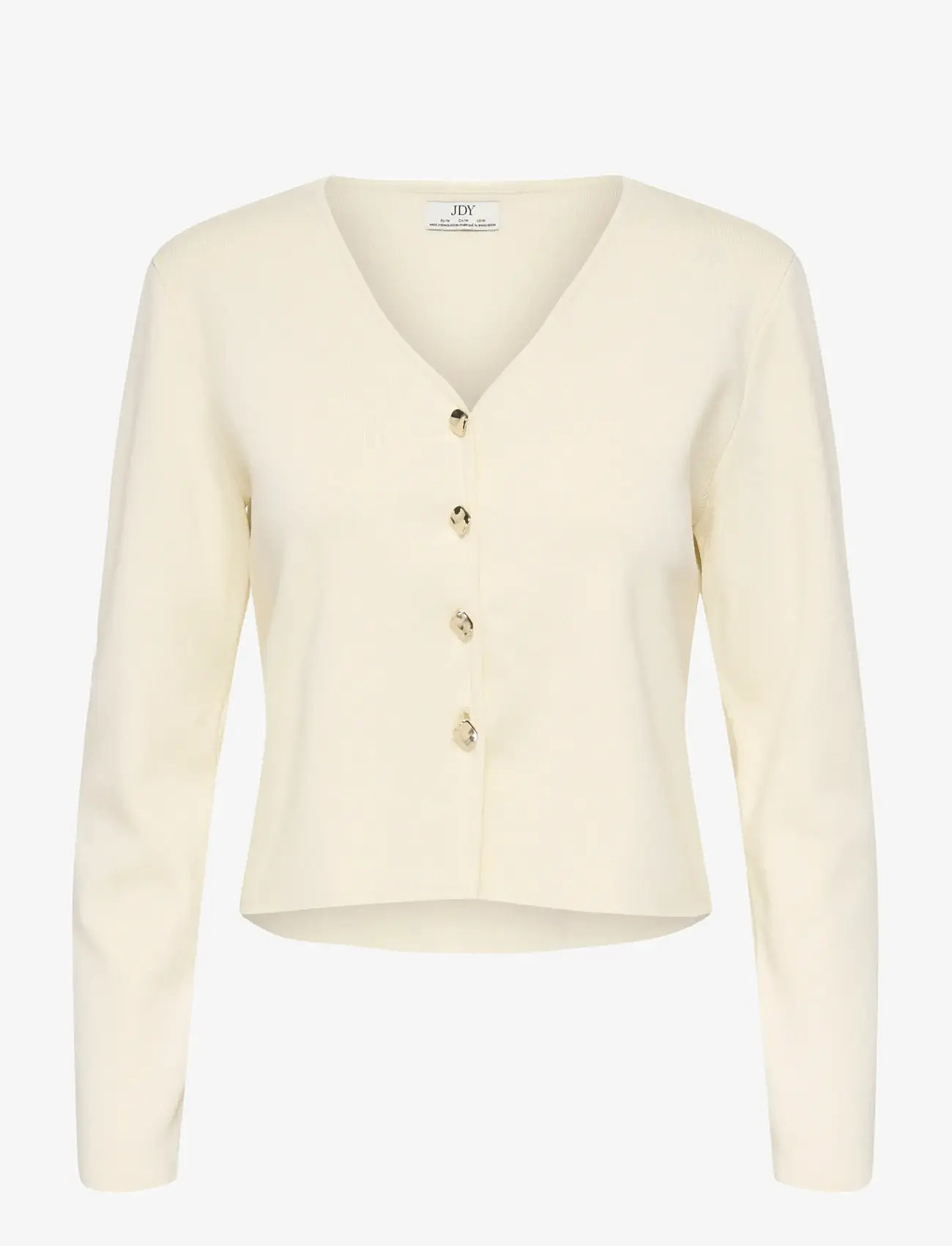 JDY - JDYASTRA L/S V-NECK CARDIGAN KNT - koftor - eggnog - 0
