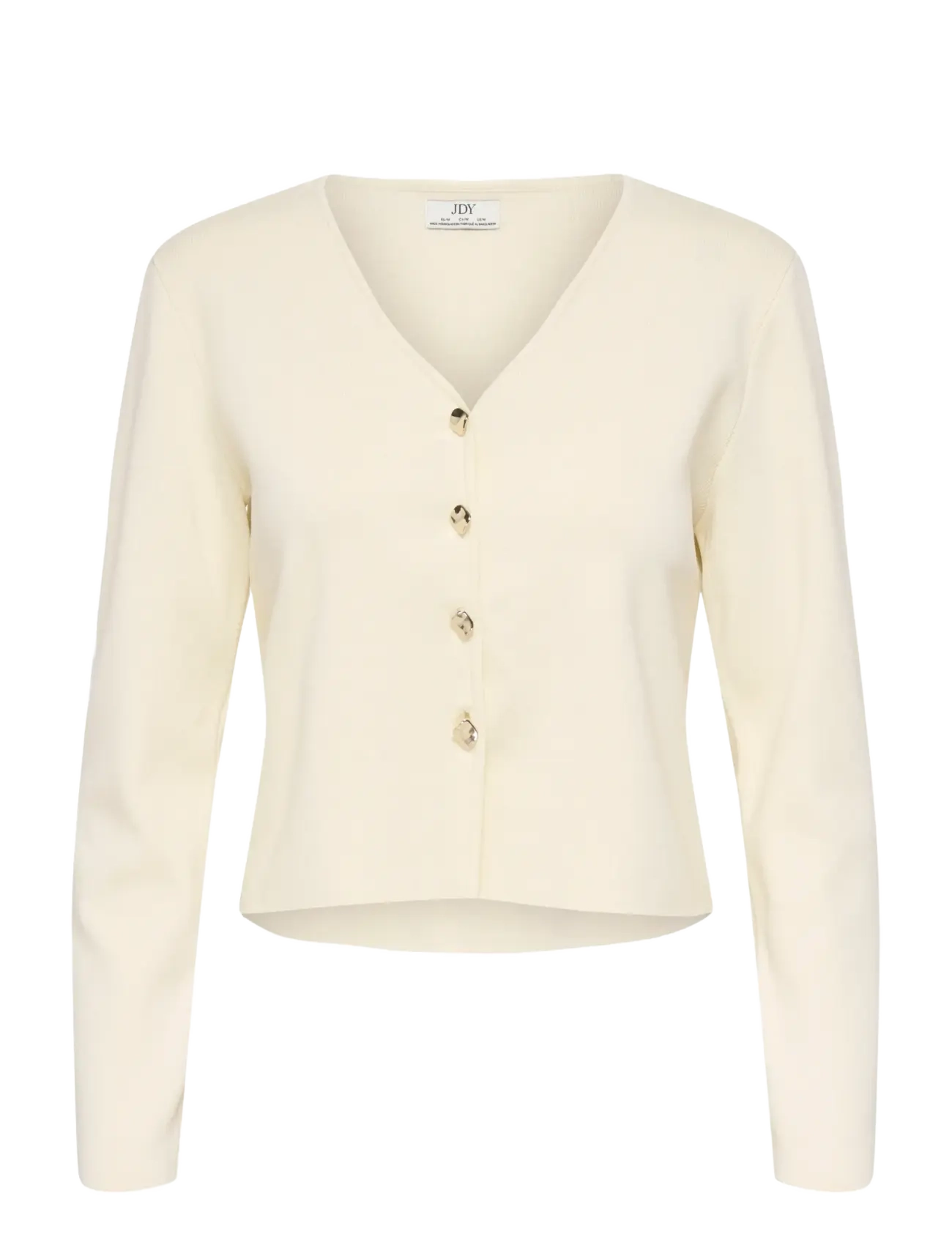 JDY JDYASTRA L/S V-NECK CARDIGAN KNT - JDY - EGGNOG / cream