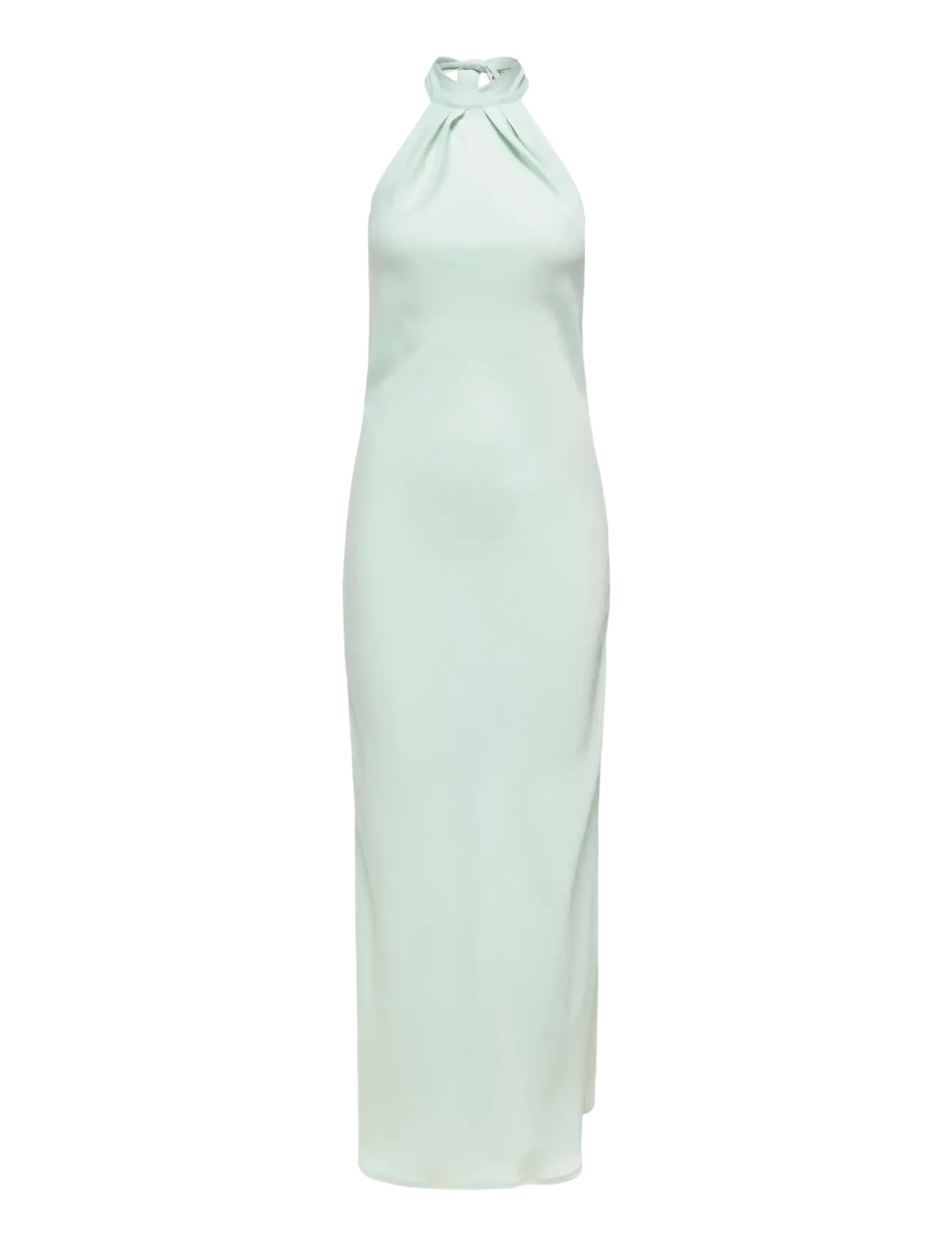 JDY JDYURBA HALTERNECK LONG DRESS WVN EXP - Jurken - PALE BLUE / green