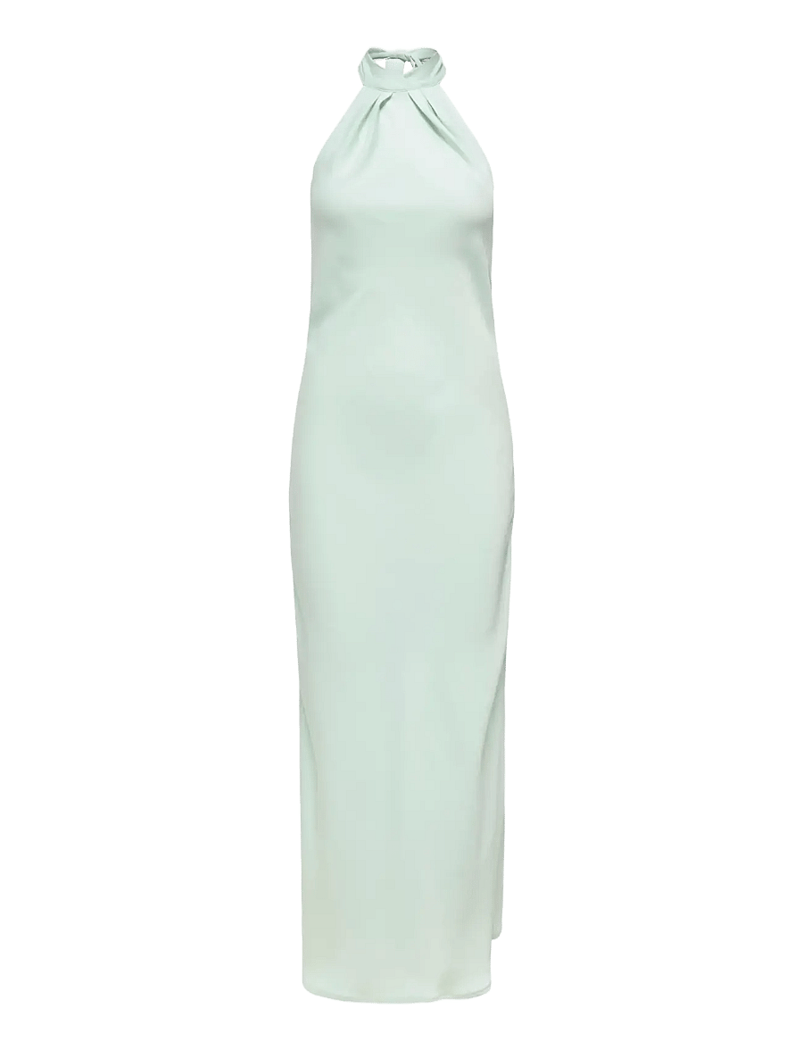 JDY - JDYURBA HALTERNECK LONG DRESS WVN EXP - robes de soirée - pale blue - 0