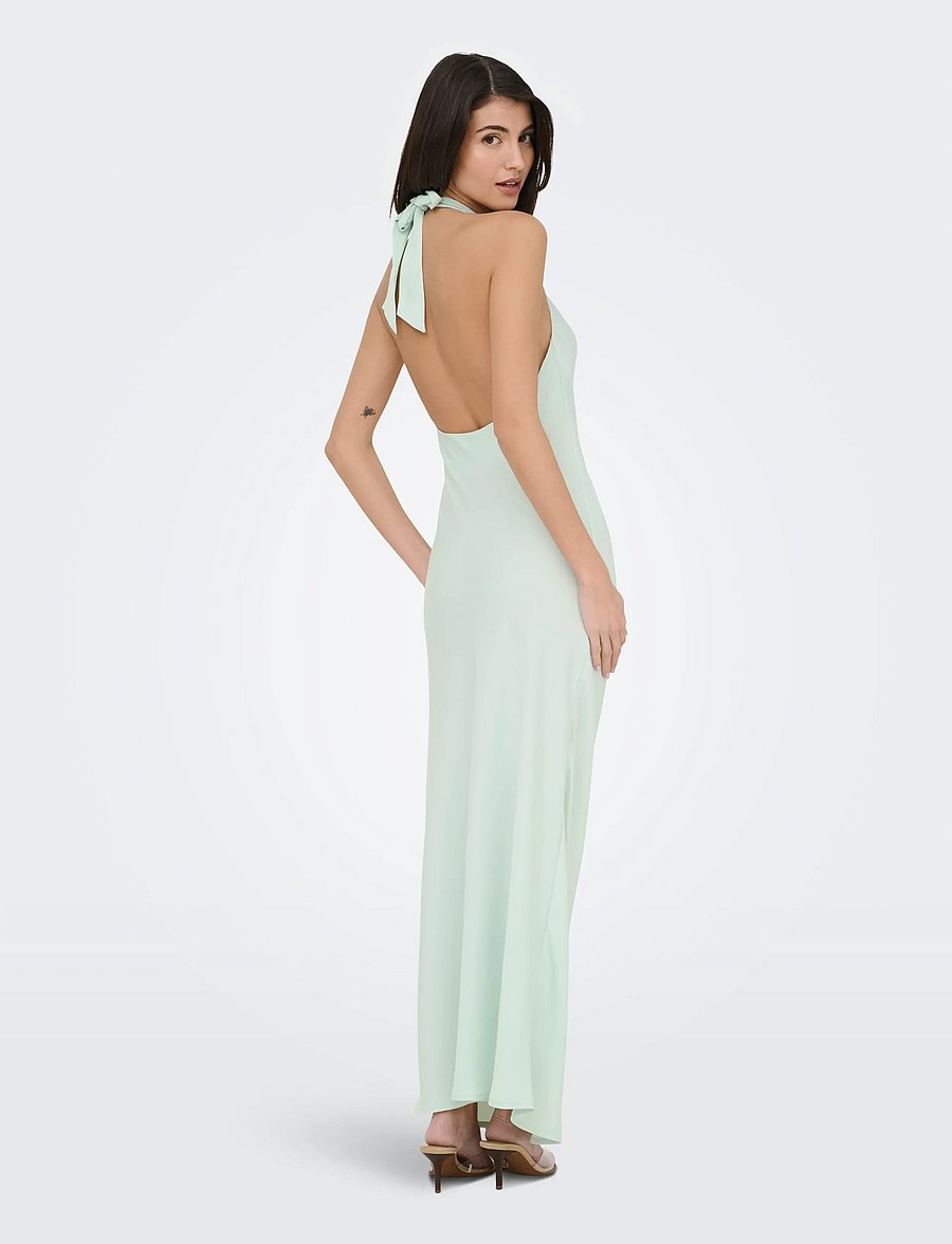 JDY - JDYURBA HALTERNECK LONG DRESS WVN EXP - robes de soirée - pale blue - 2